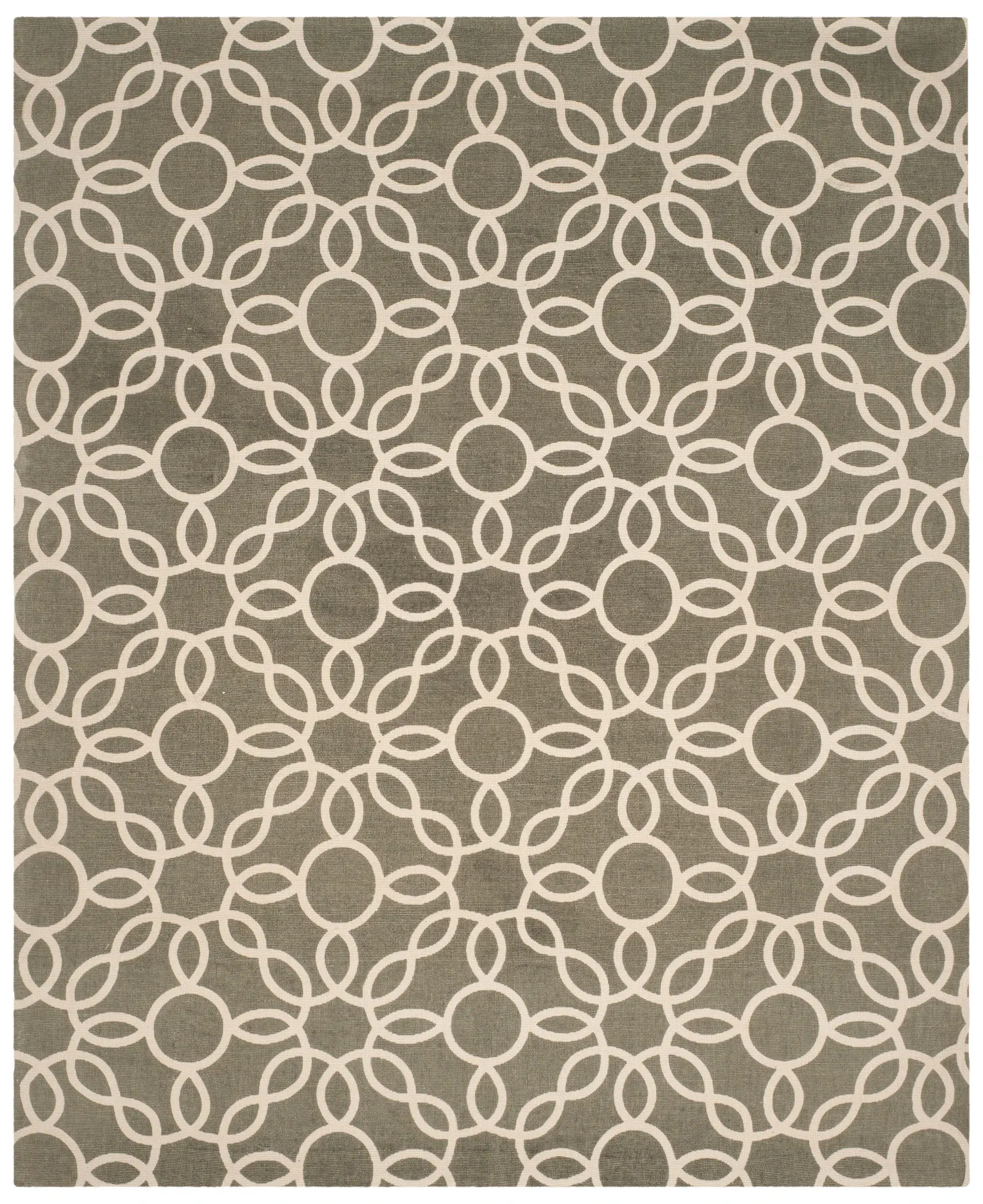 Cedar Brook Interlocking Rings Hand-Loomed Jute Rug