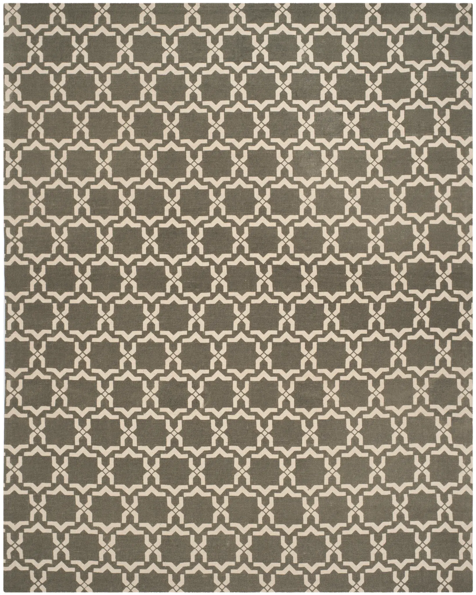 Cedar Brook Interlocking Trellis Hand-Loomed Jute Rug