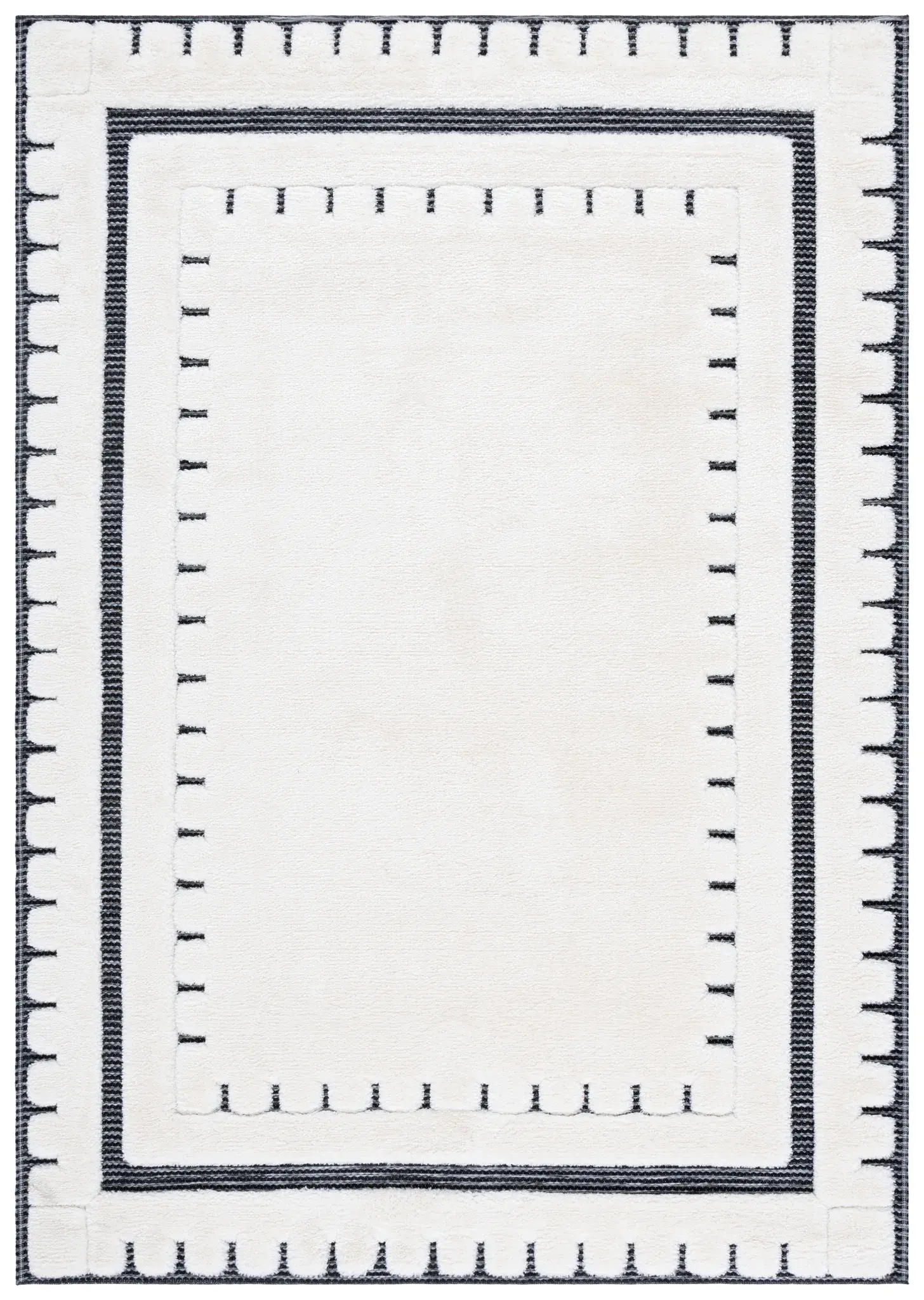 Celebrity Notched Border Shag Rug