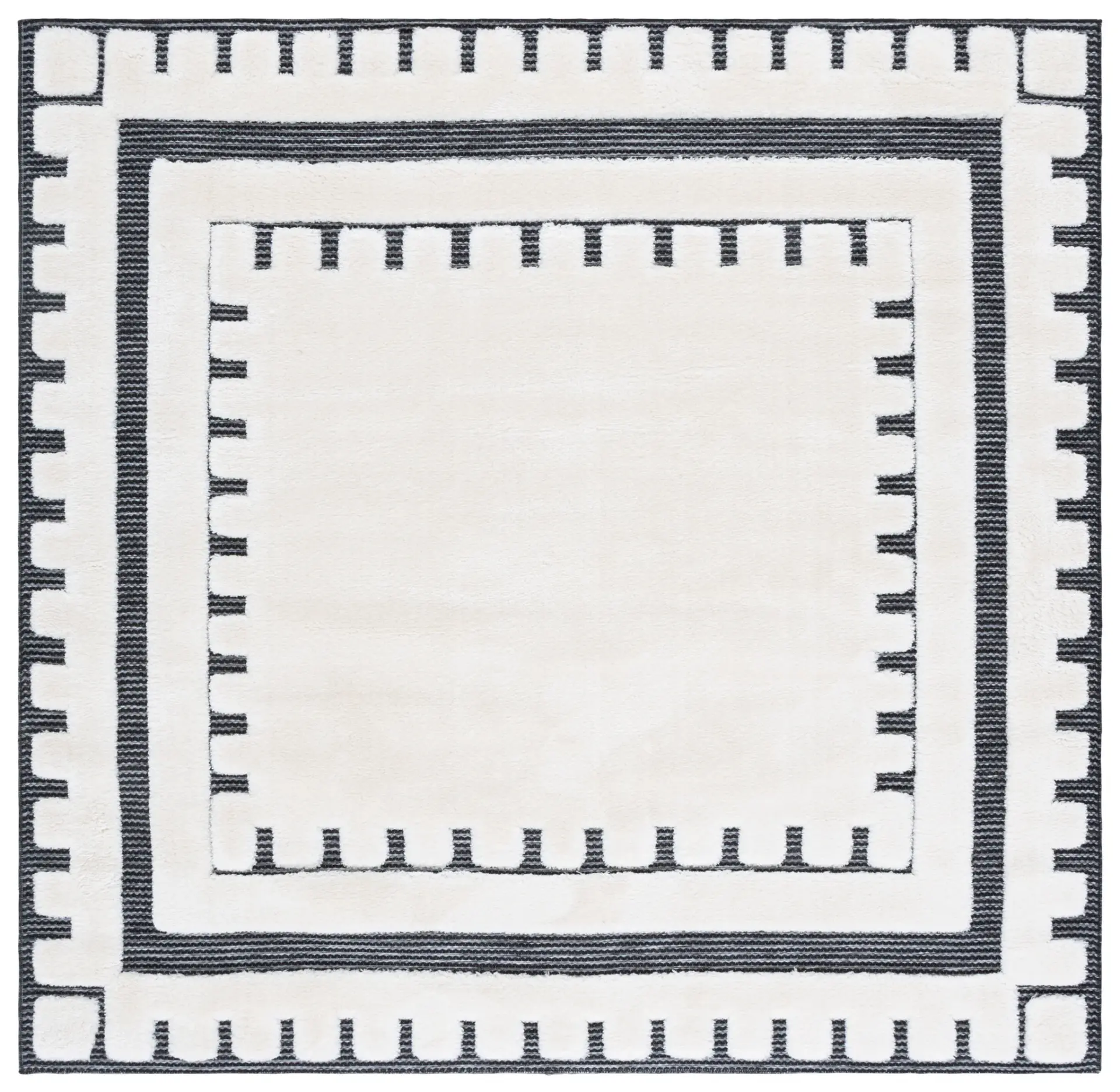 Celebrity Notched Border Shag Rug