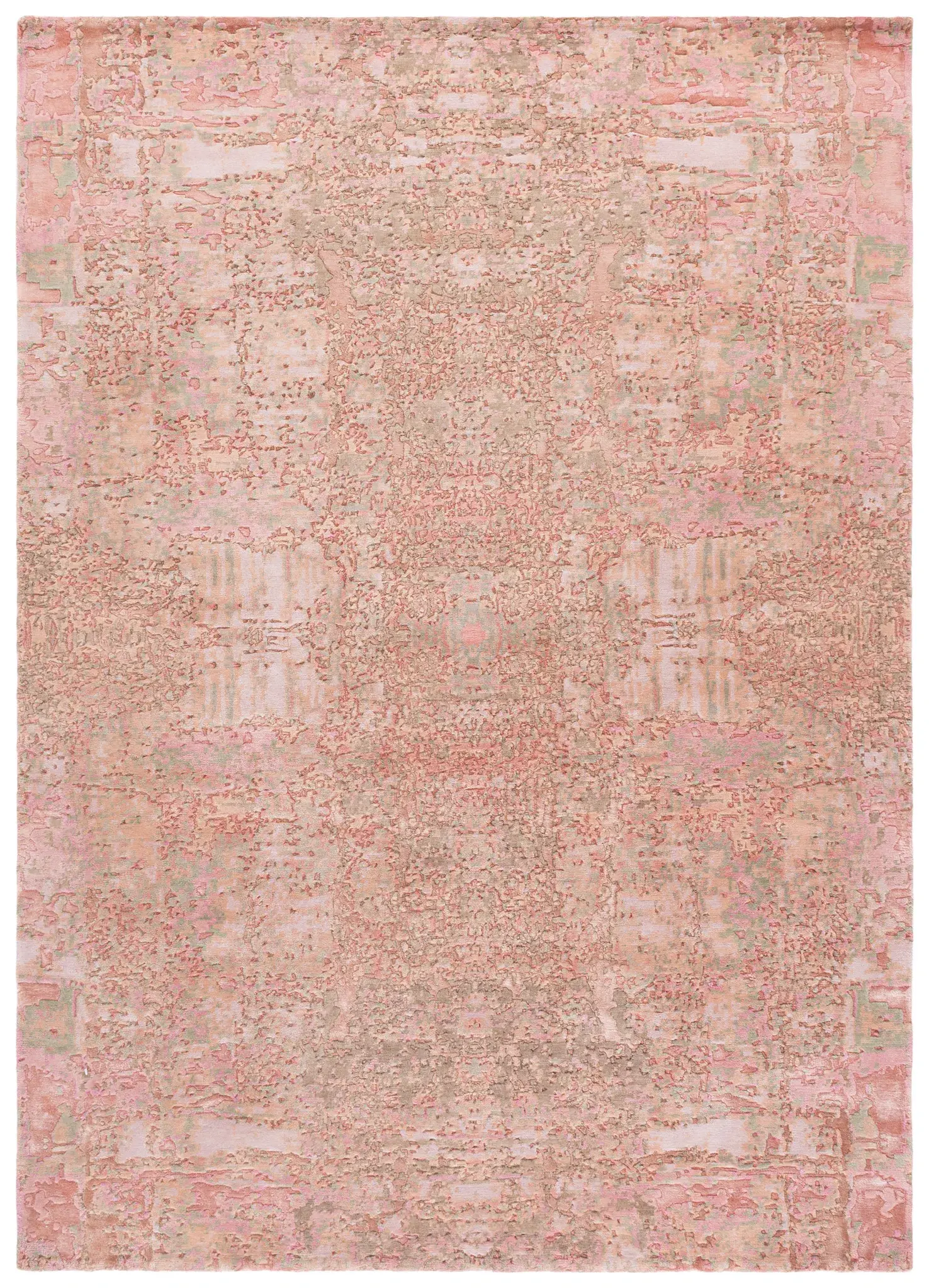 Centennial Mirrored Abstract Hand-Knotted Rug