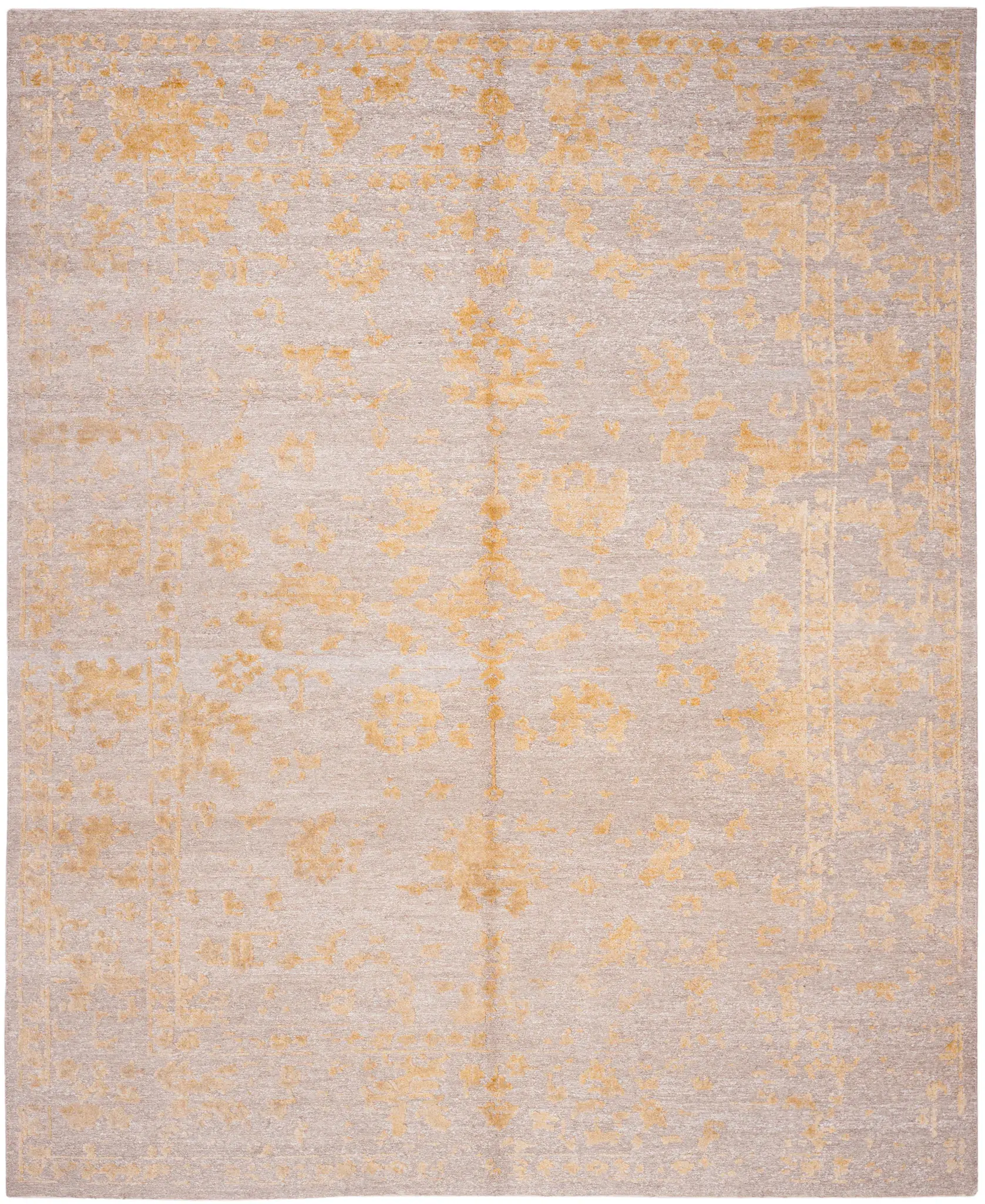 Centennial Distressed Floral Hand-Knotted Rug