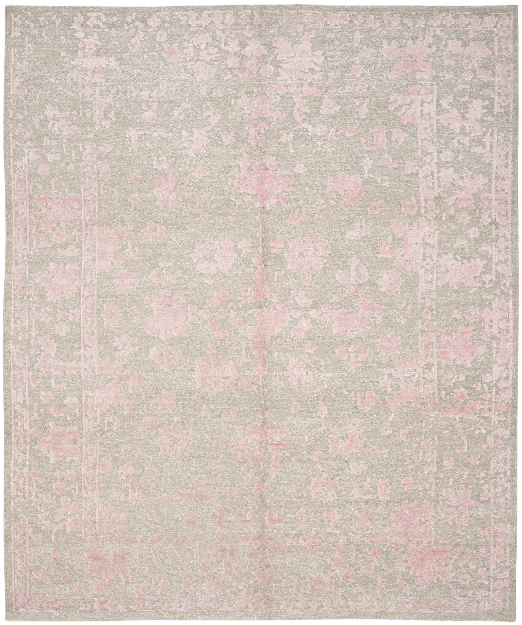 Centennial Distressed Floral Hand-Knotted Rug