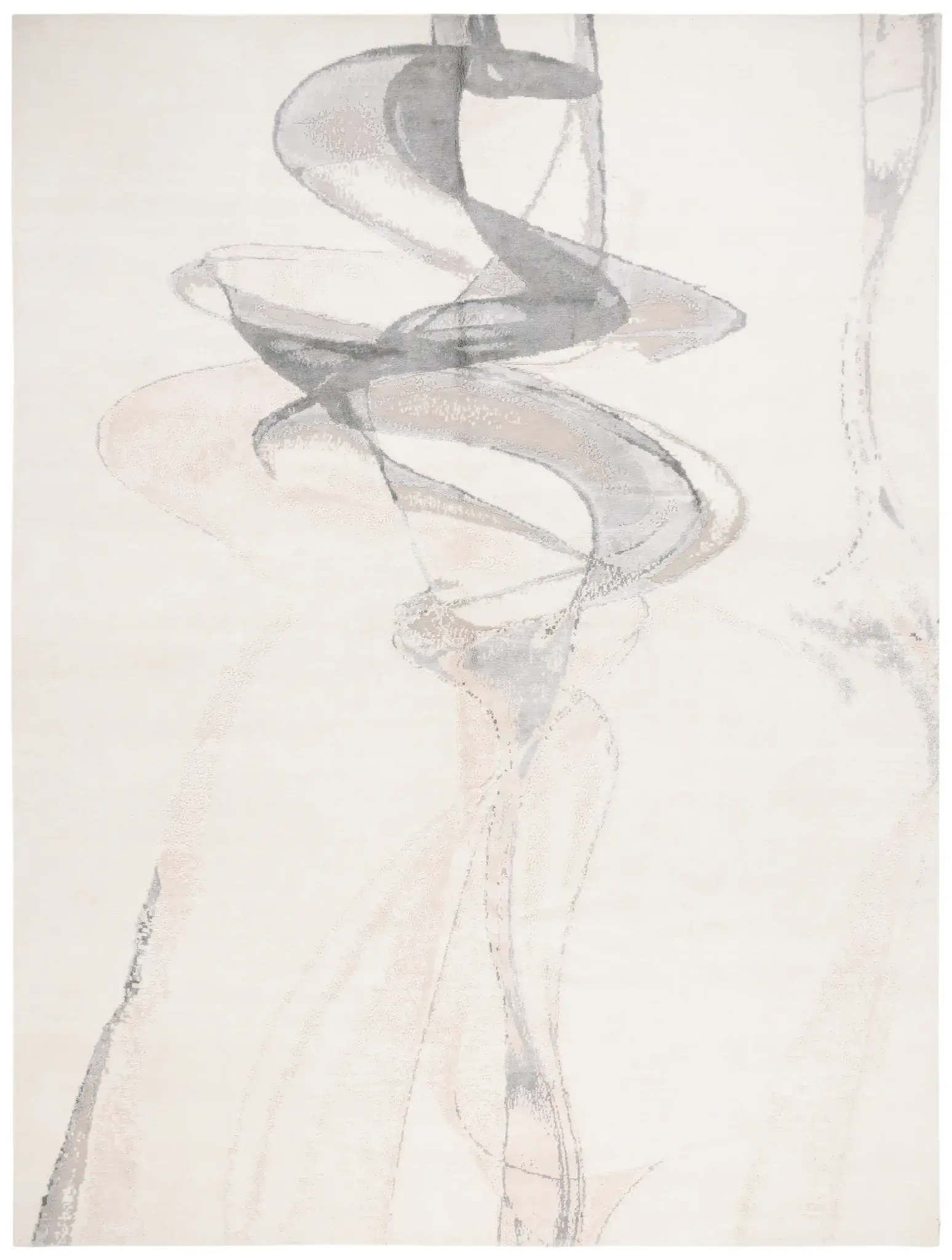 Centennial Ribbon Abstract Hand-Knotted Rug