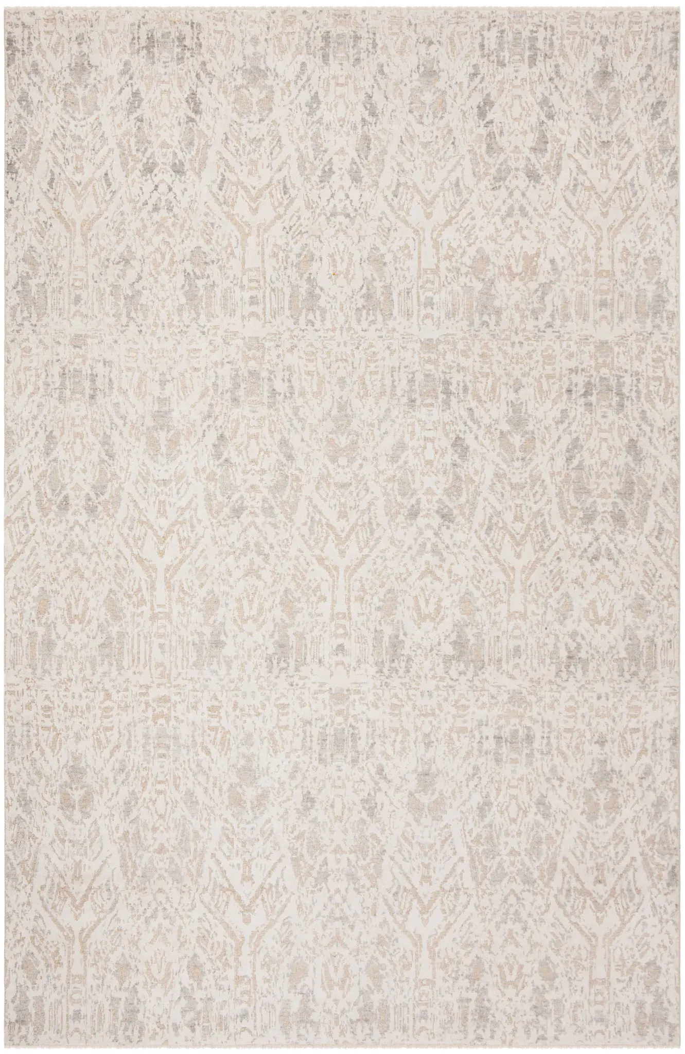 Centennial Distressed Damask Hand-Knotted Rug