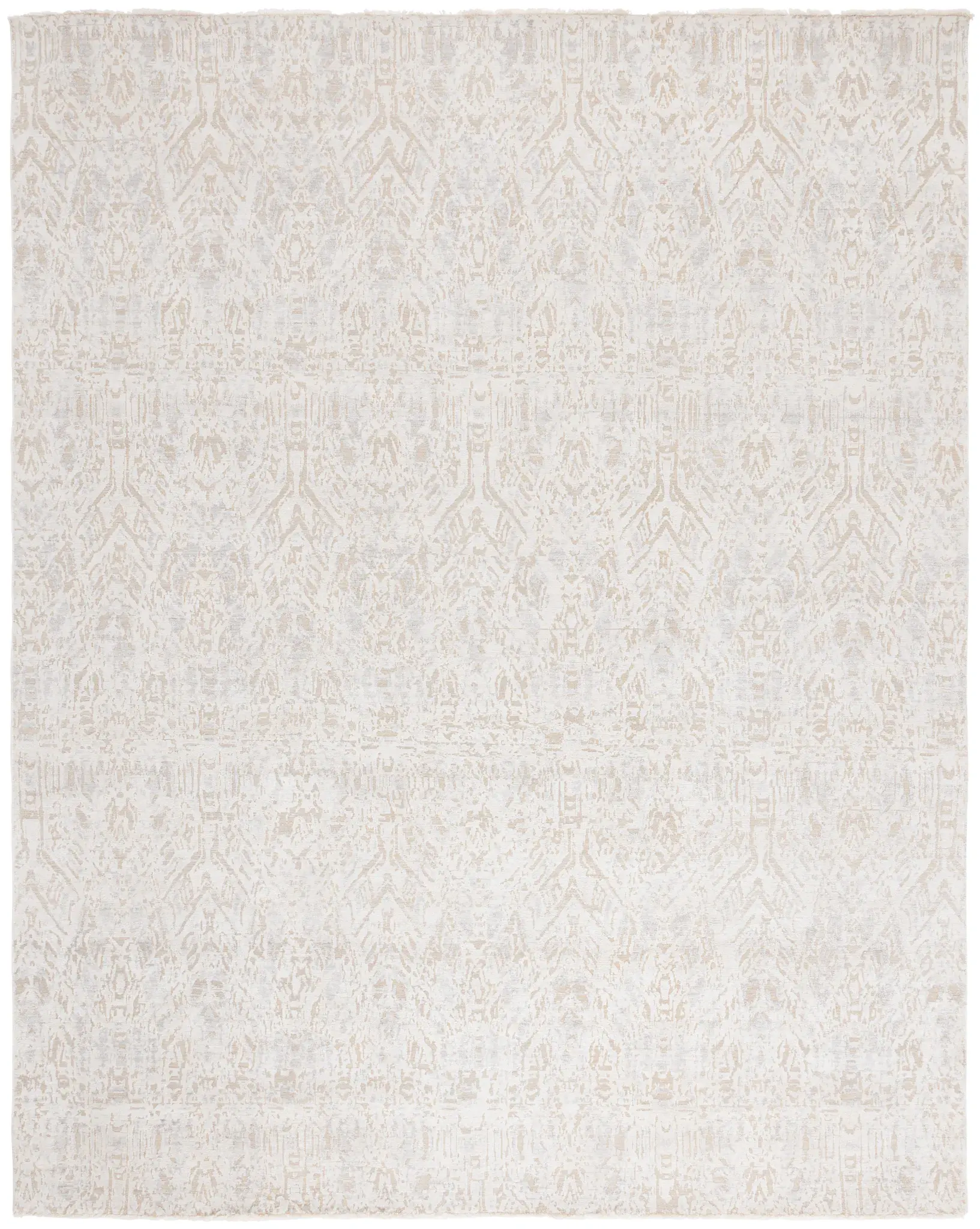 Centennial Distressed Damask Hand-Knotted Rug