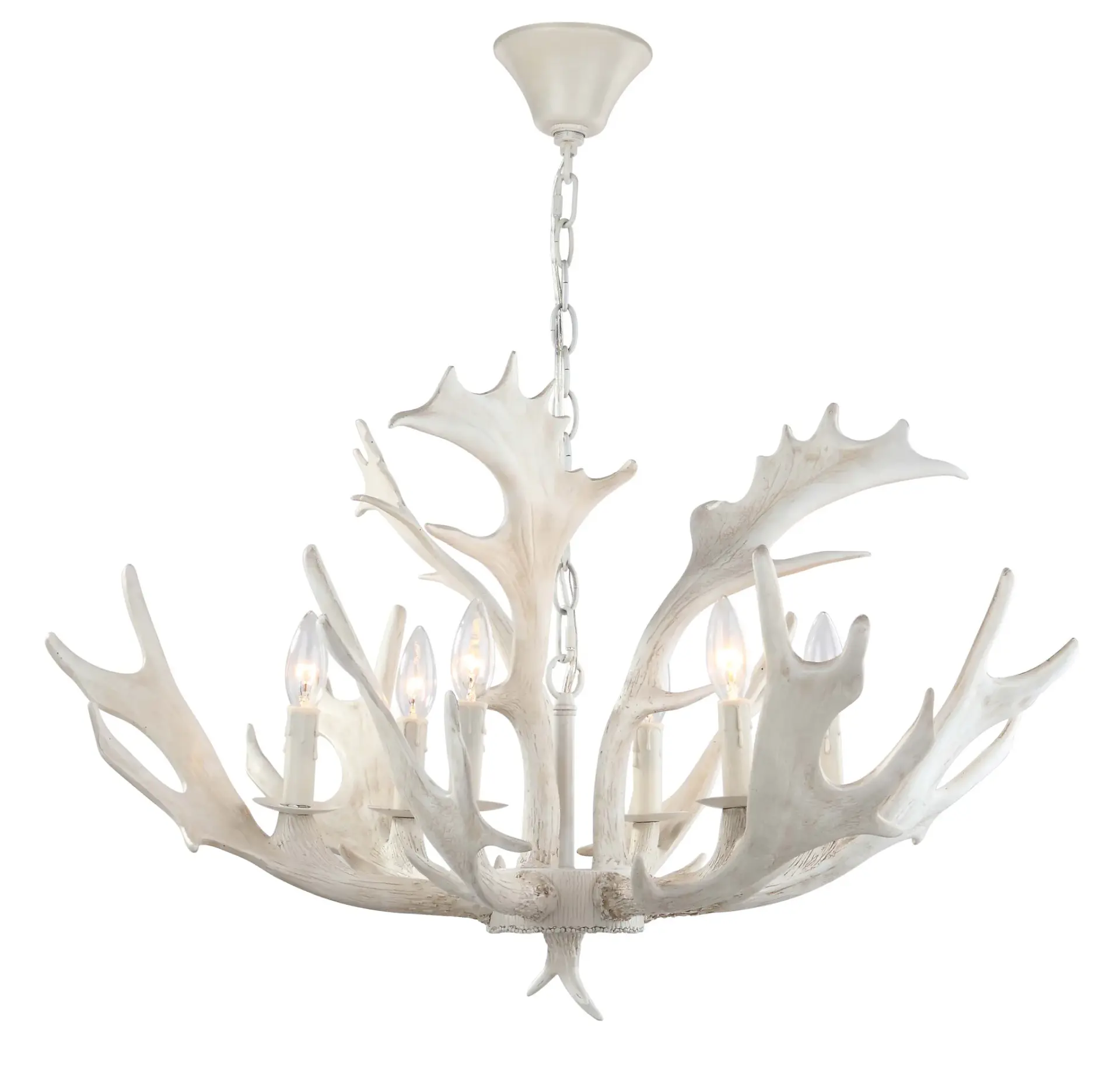 Birch Six-Light Chandelier