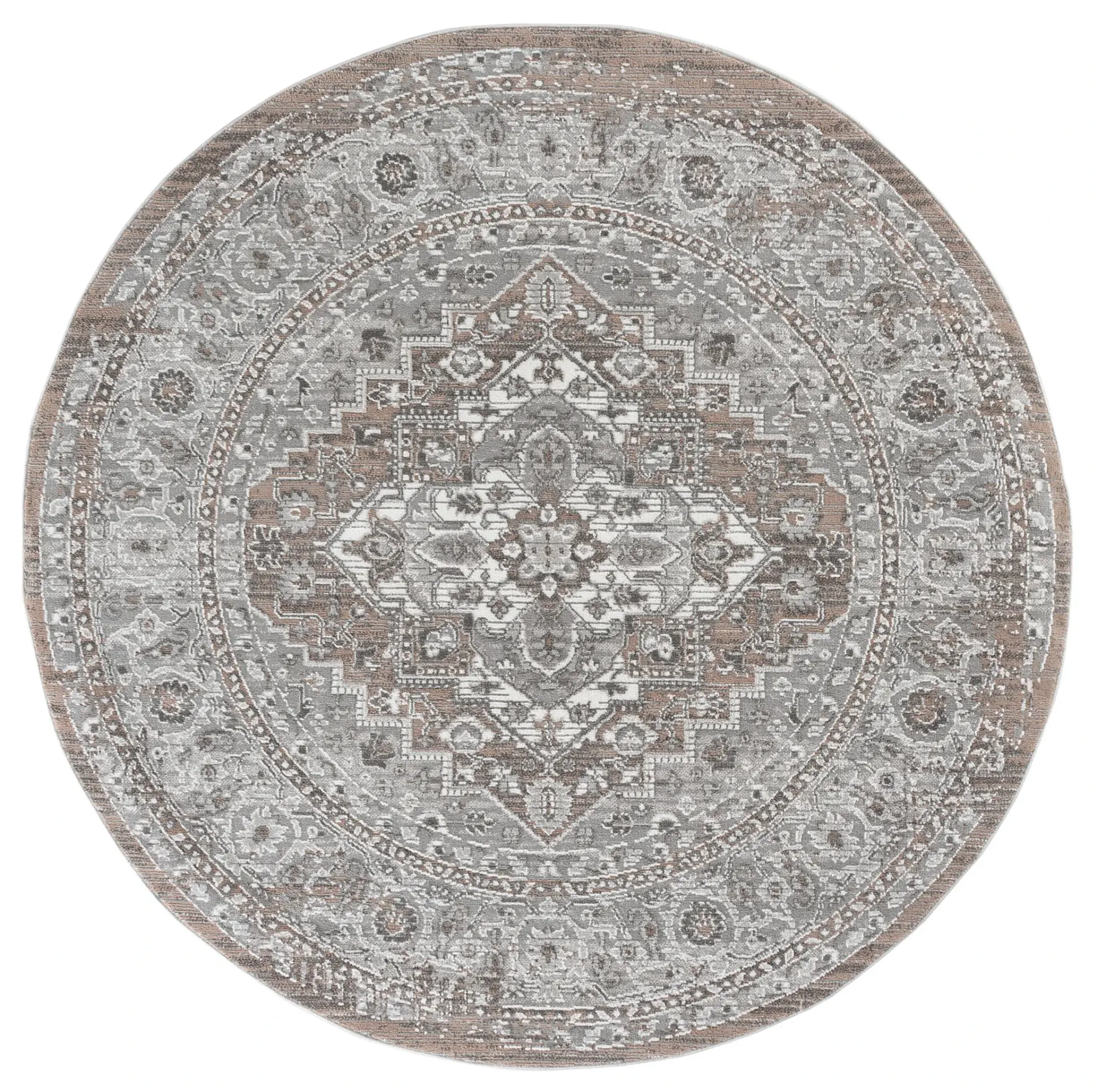 Chamber Vintage Medallion Round Rug