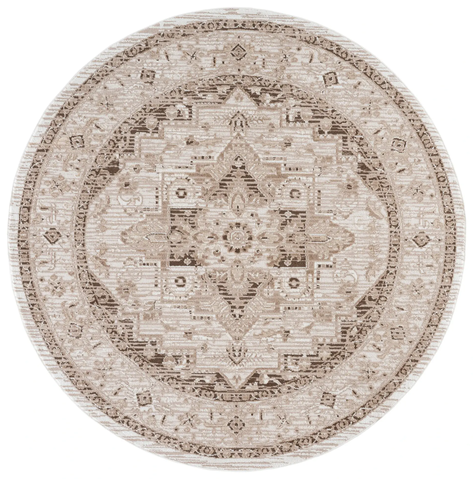 Chamber Distressed Traditional Medallion Rug