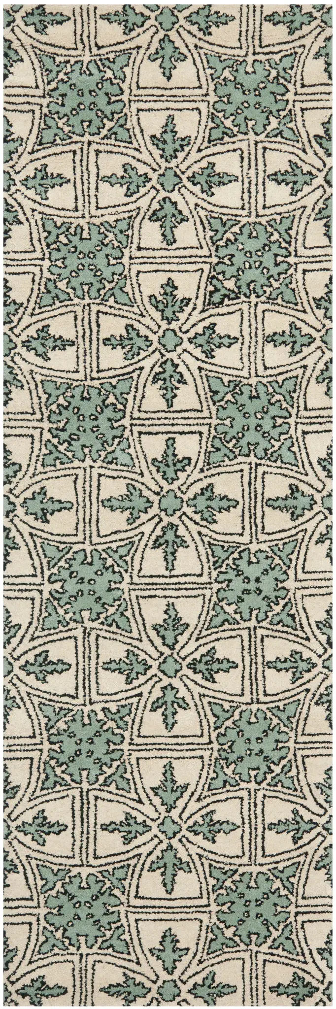 Chatham Leaf Tile Hand-Tufted Wool Rug
