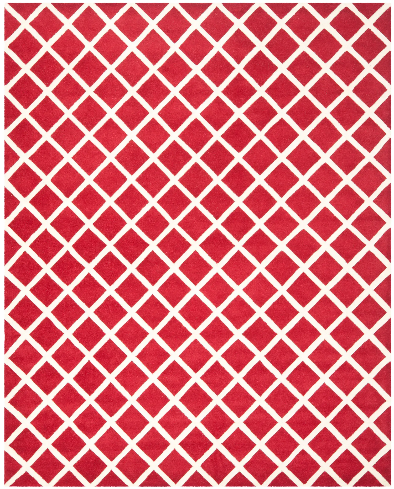 Chatham Diamond Grid Hand-Tufted Wool Rug