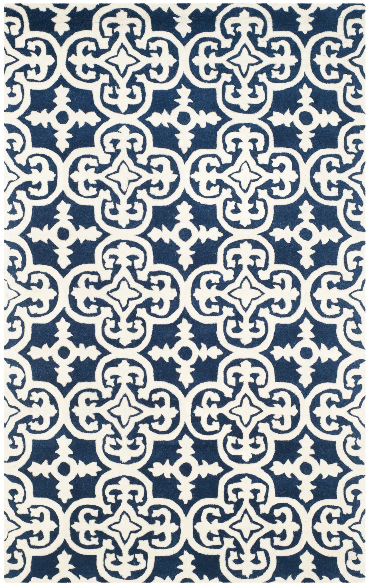 Chatham Tile Trellis Hand-Tufted Wool Rug