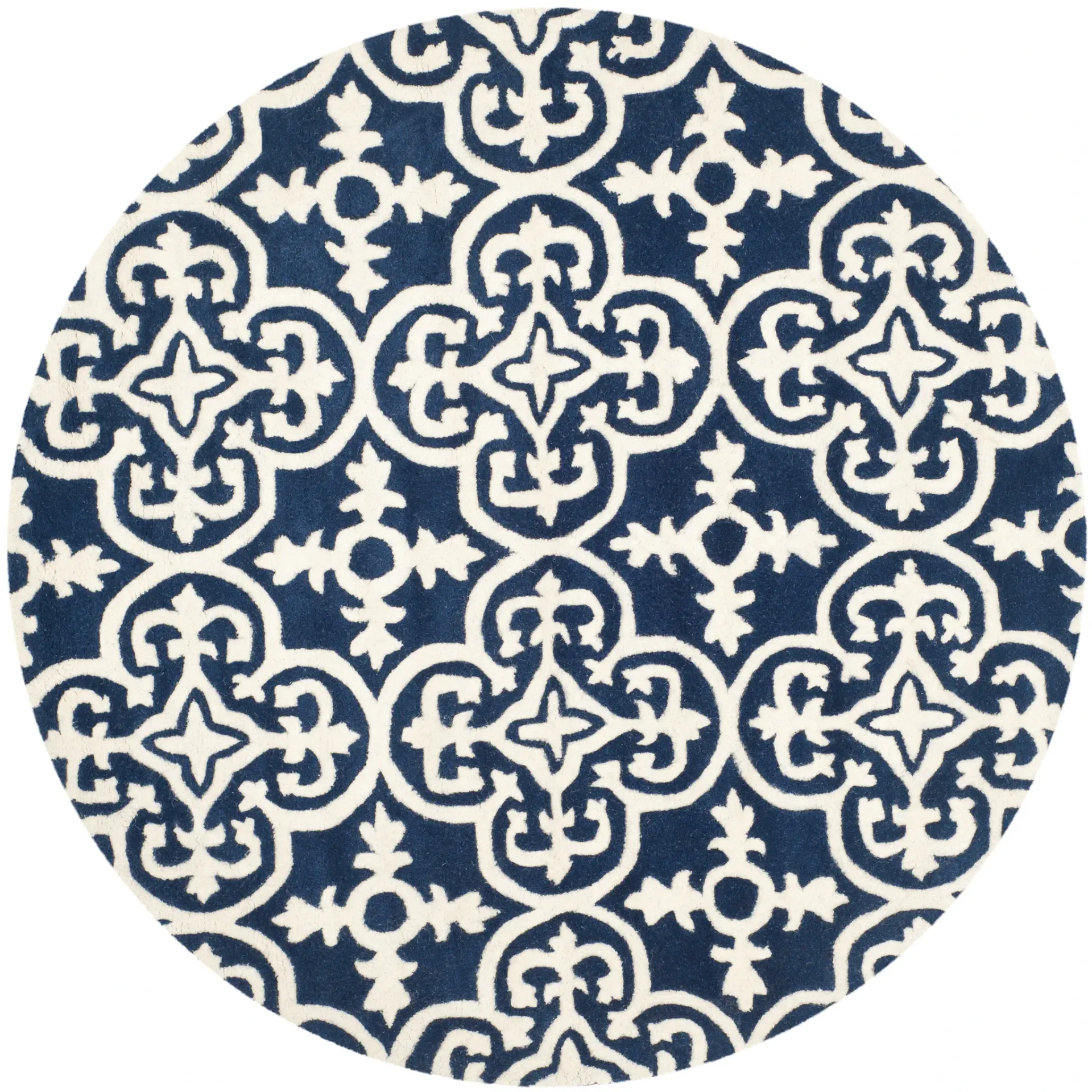 Chatham Tile Trellis Hand-Tufted Wool Rug