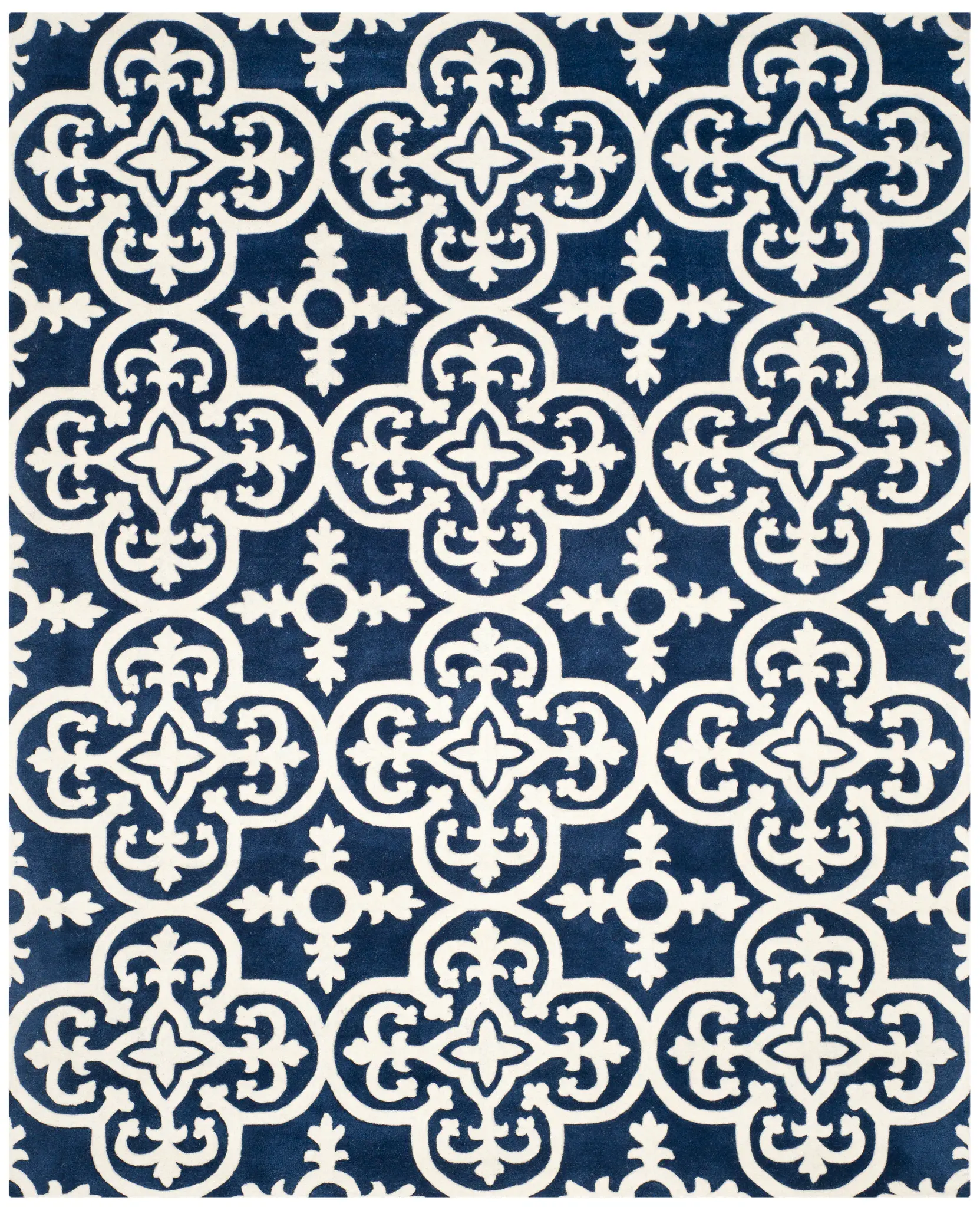 Chatham Tile Trellis Hand-Tufted Wool Rug