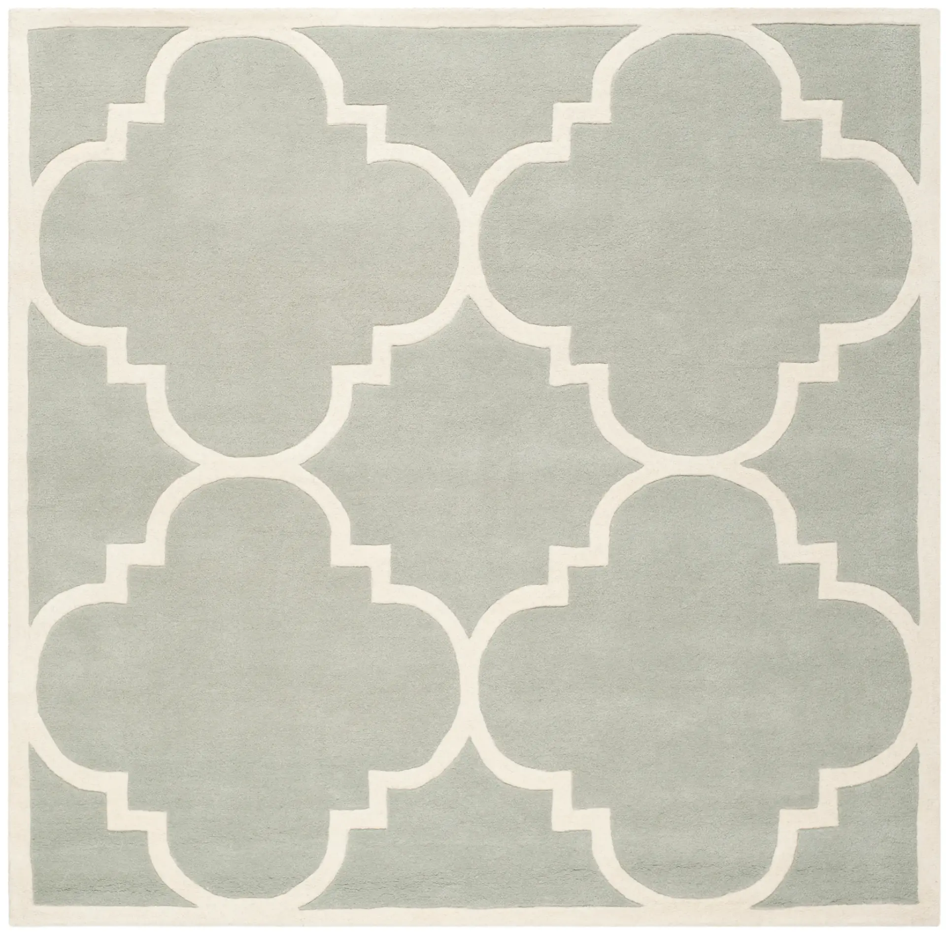 Chatham Quatrefoil Trellis Hand-Tufted Wool Rug