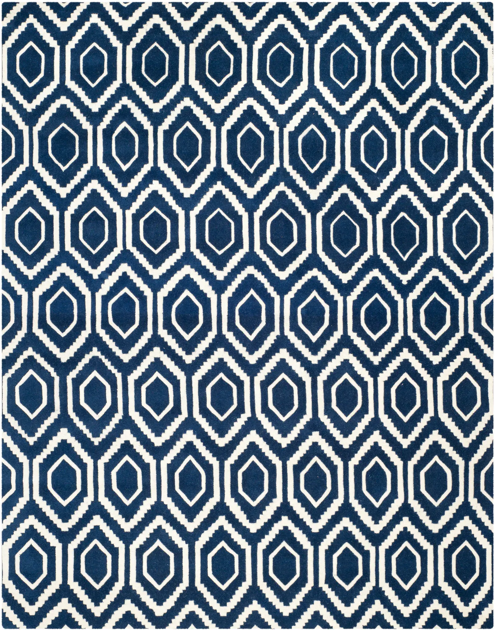 Chatham Hexagon Trellis Hand-Tufted Wool Rug