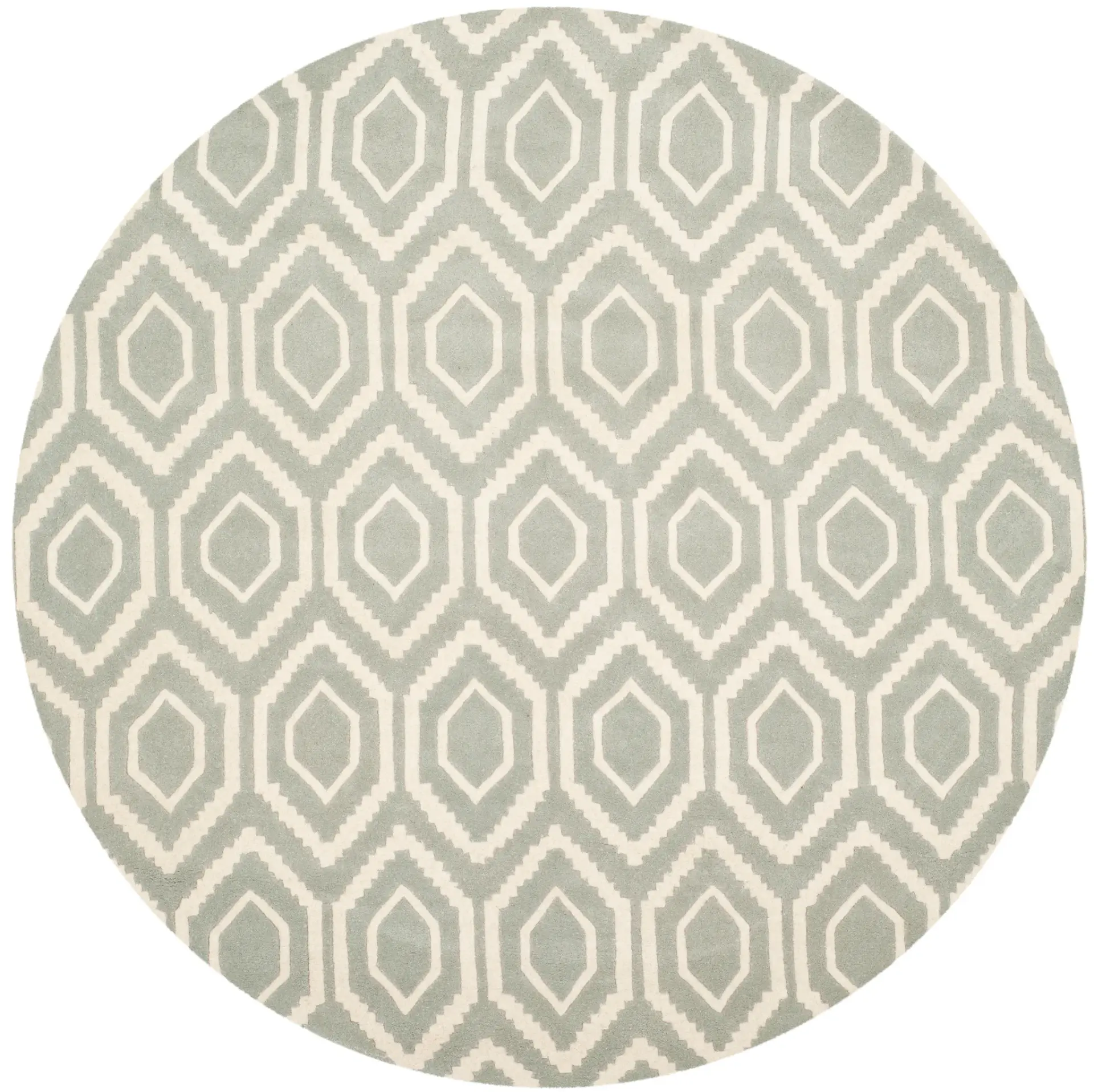 Chatham Hexagon Trellis Hand-Tufted Wool Rug