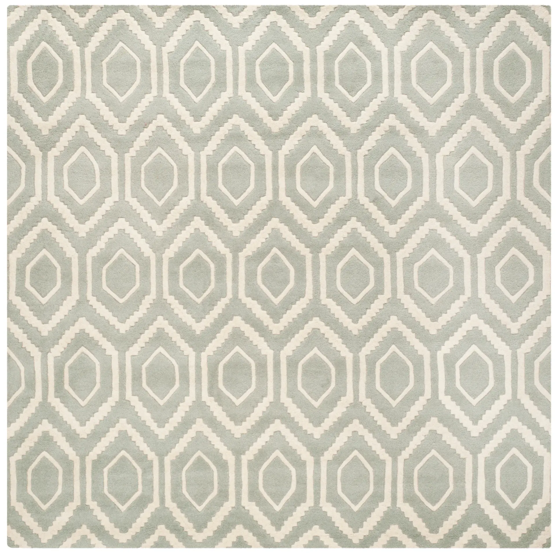 Chatham Hexagon Trellis Hand-Tufted Wool Rug