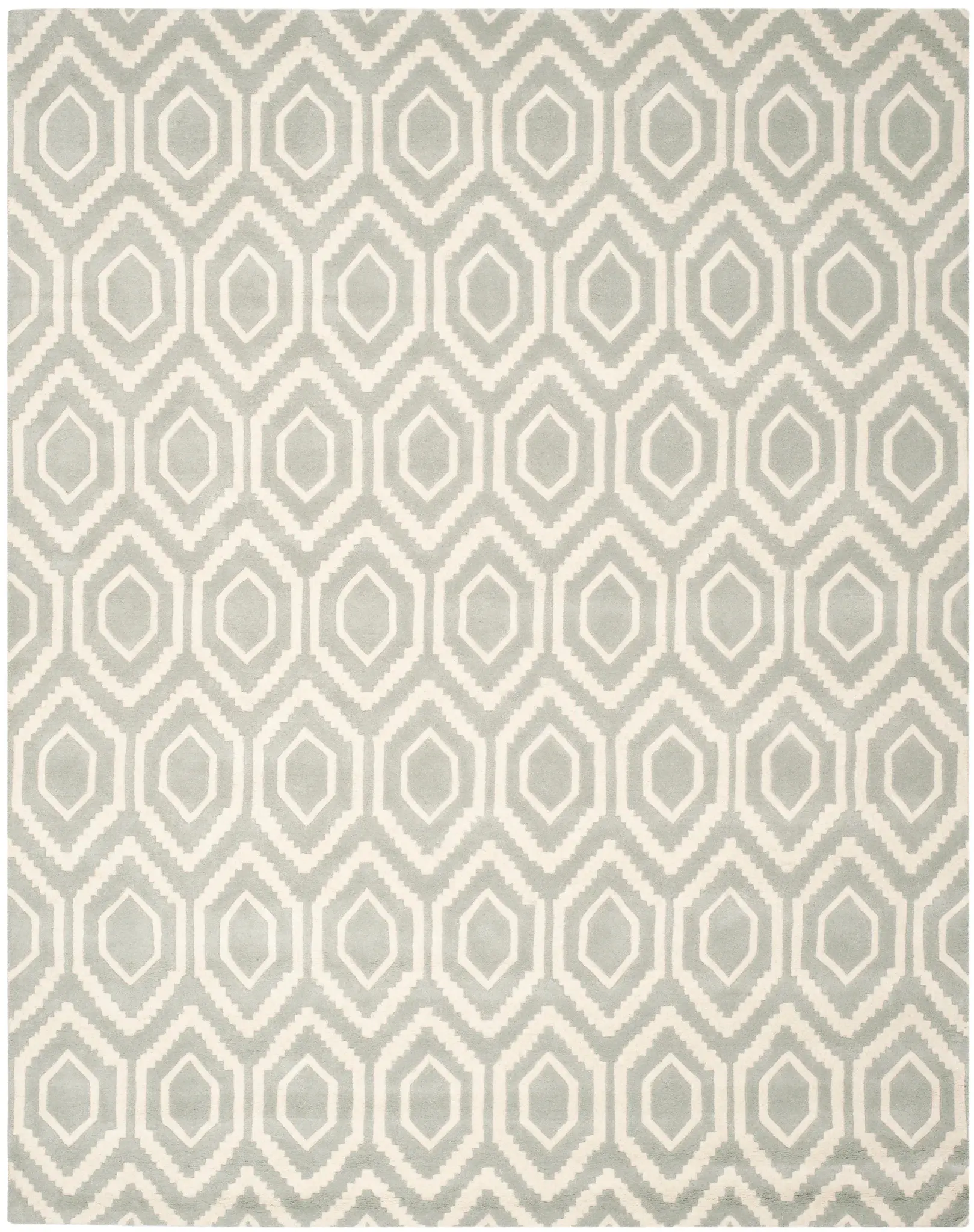 Chatham Hexagon Trellis Hand-Tufted Wool Rug