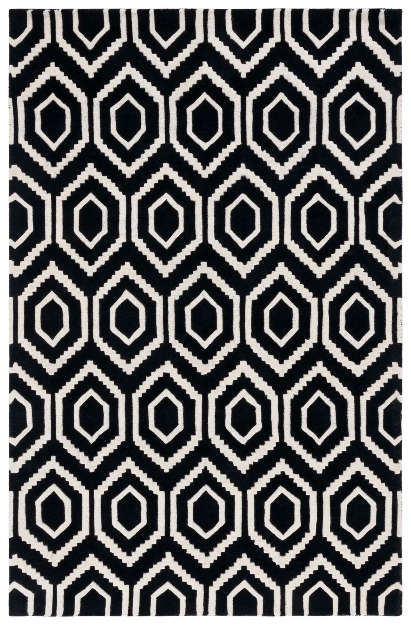 Chatham Hexagon Trellis Hand-Tufted Wool Rug
