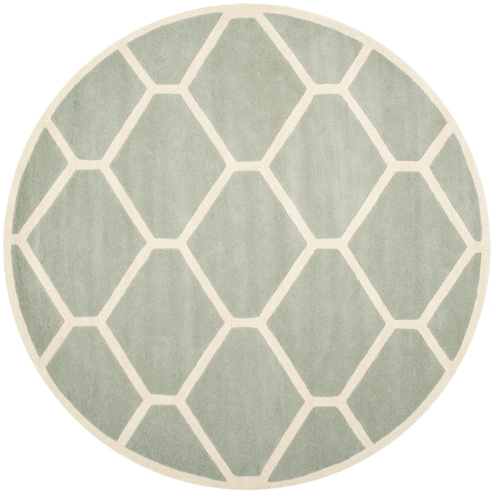Chatham Elongated Hexagon Trellis Hand-Tufted Wool Rug
