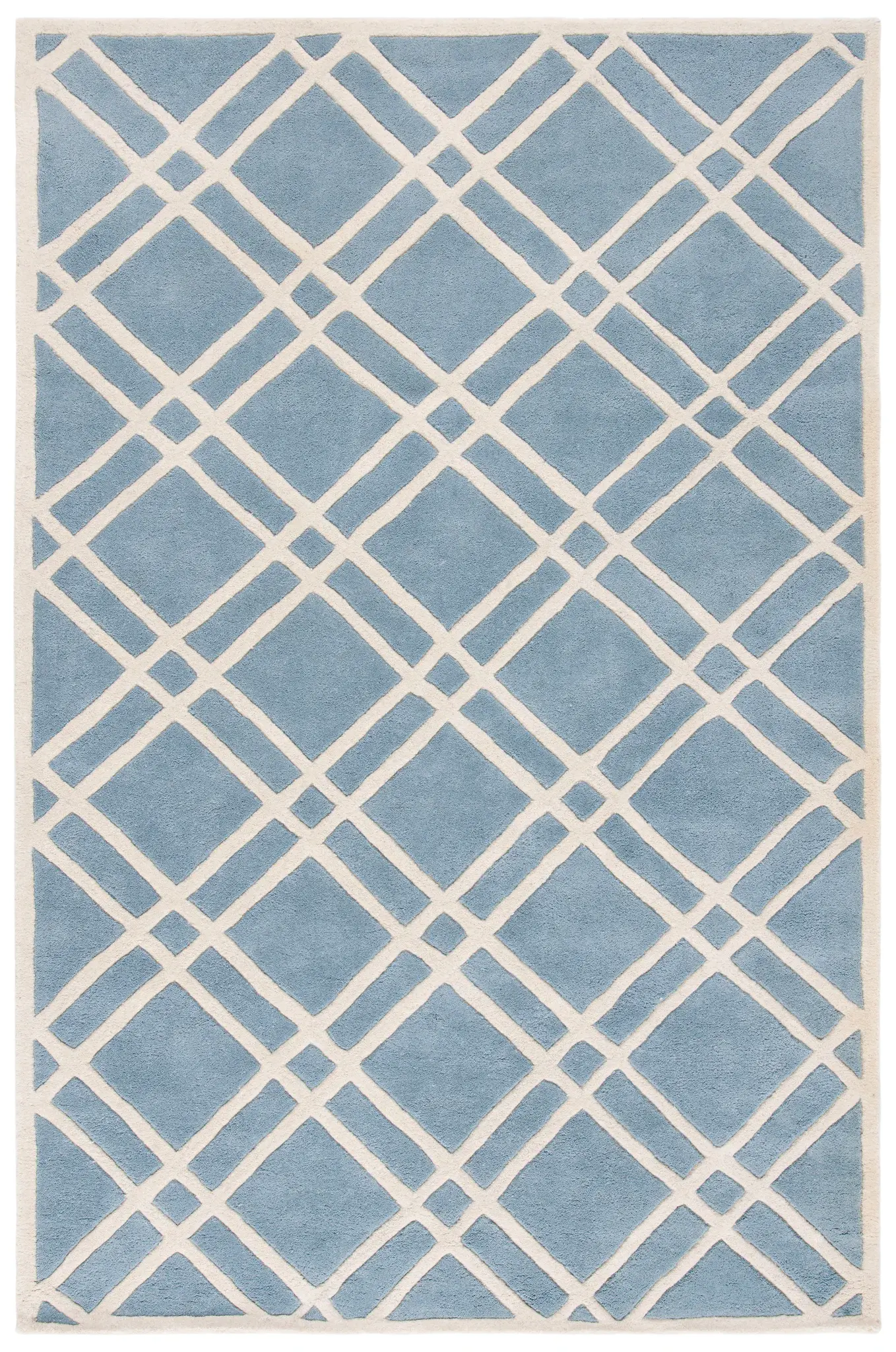Chatham Double Diamond Lattice Hand-Tufted Wool Rug