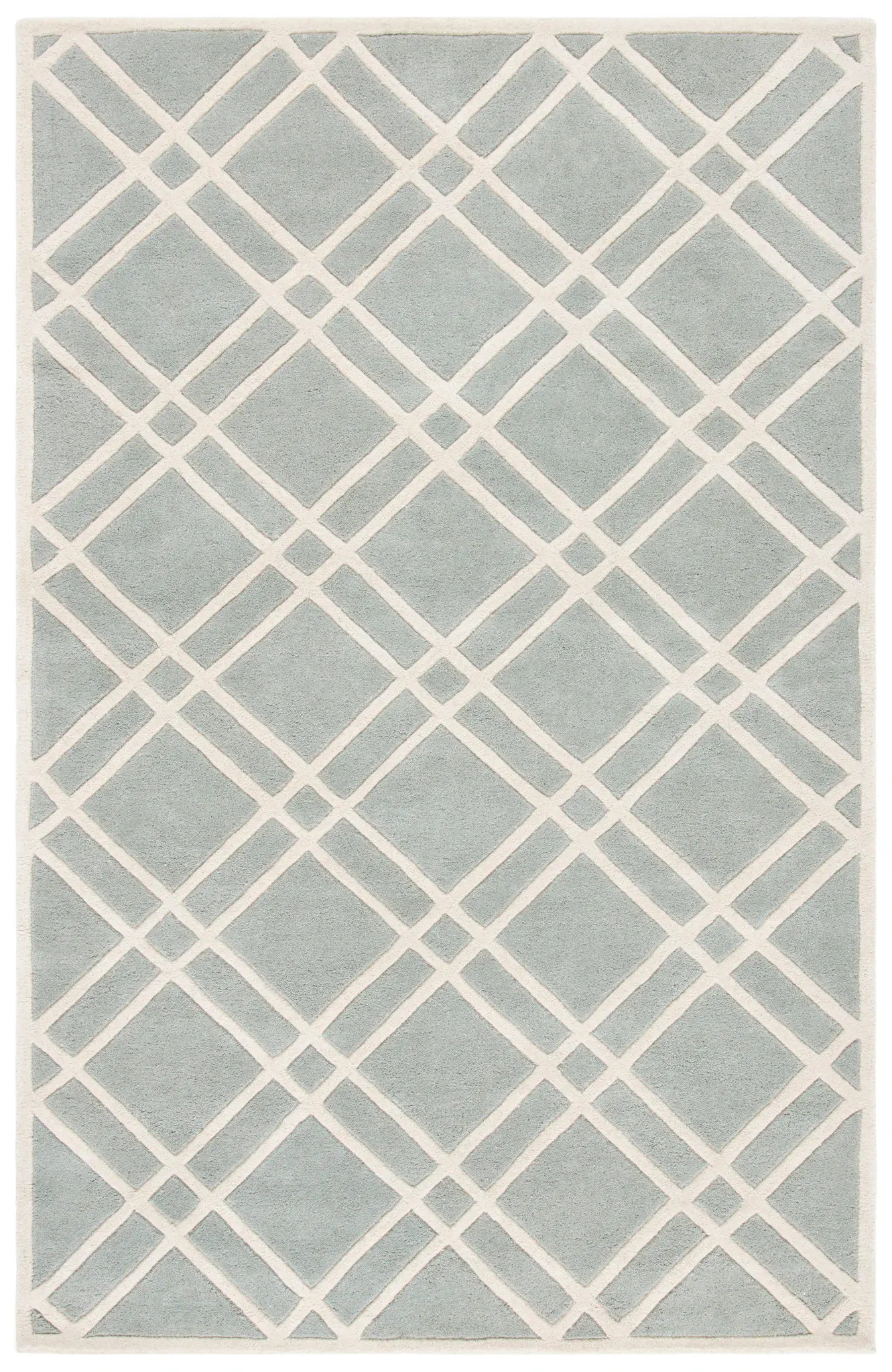 Chatham Double Diamond Lattice Hand-Tufted Wool Rug