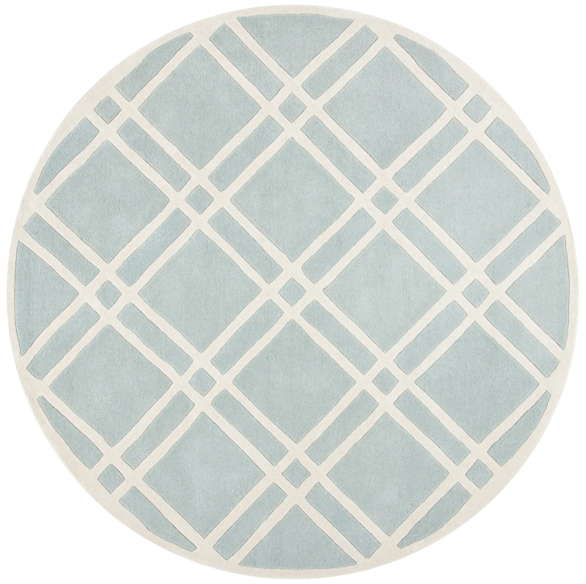 Chatham Double Diamond Lattice Hand-Tufted Wool Rug