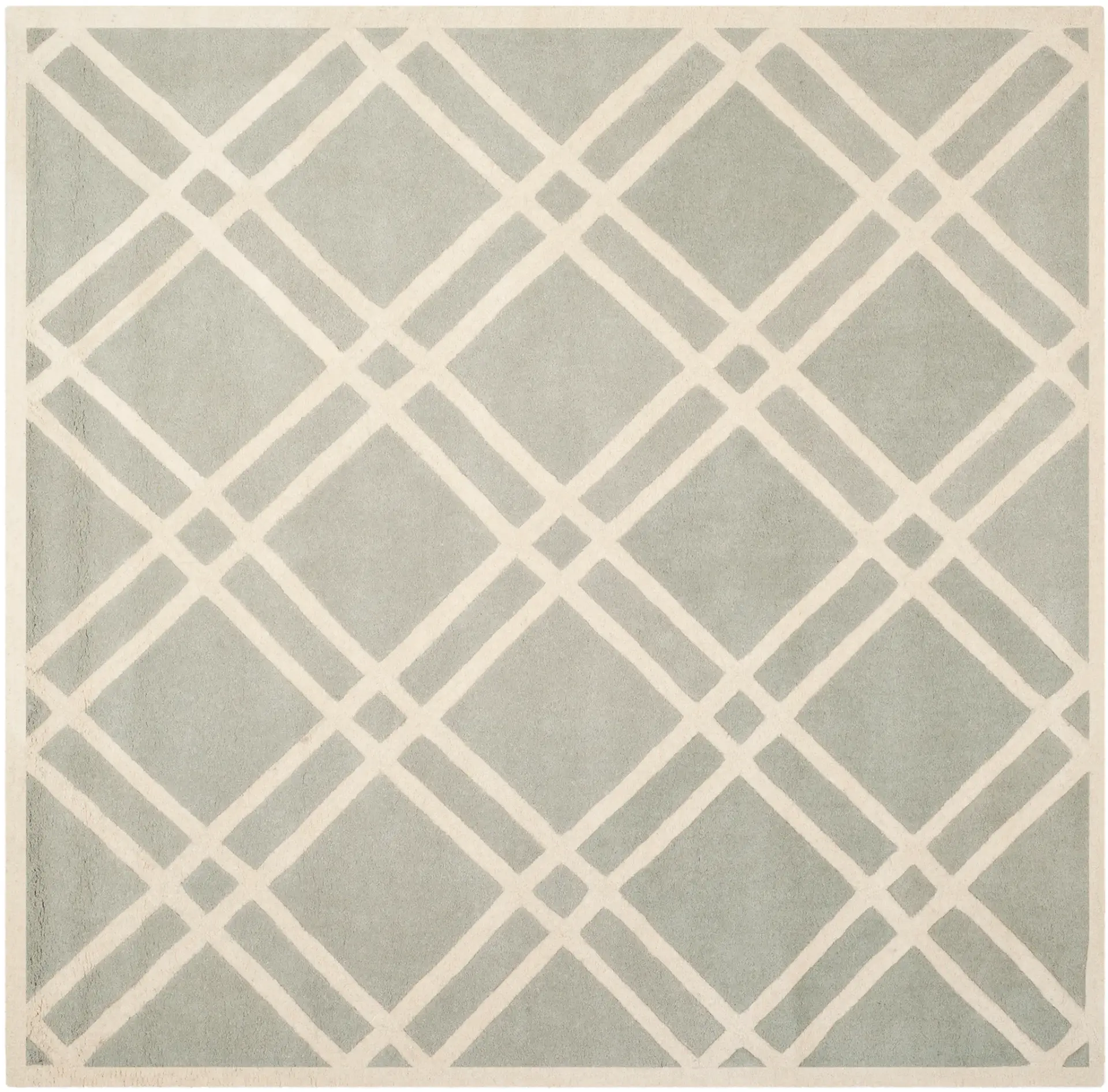 Chatham Double Diamond Lattice Hand-Tufted Wool Rug