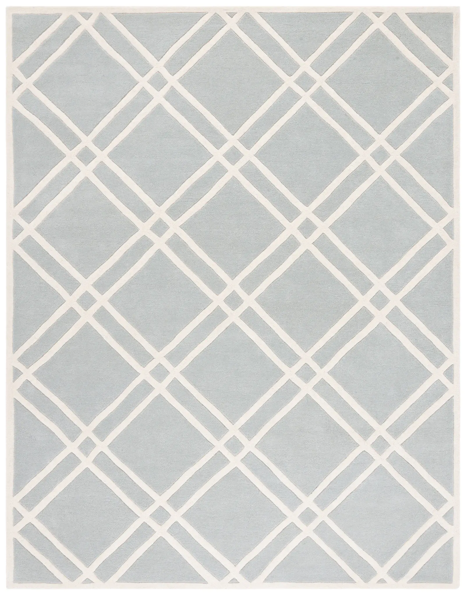 Chatham Double Diamond Lattice Hand-Tufted Wool Rug