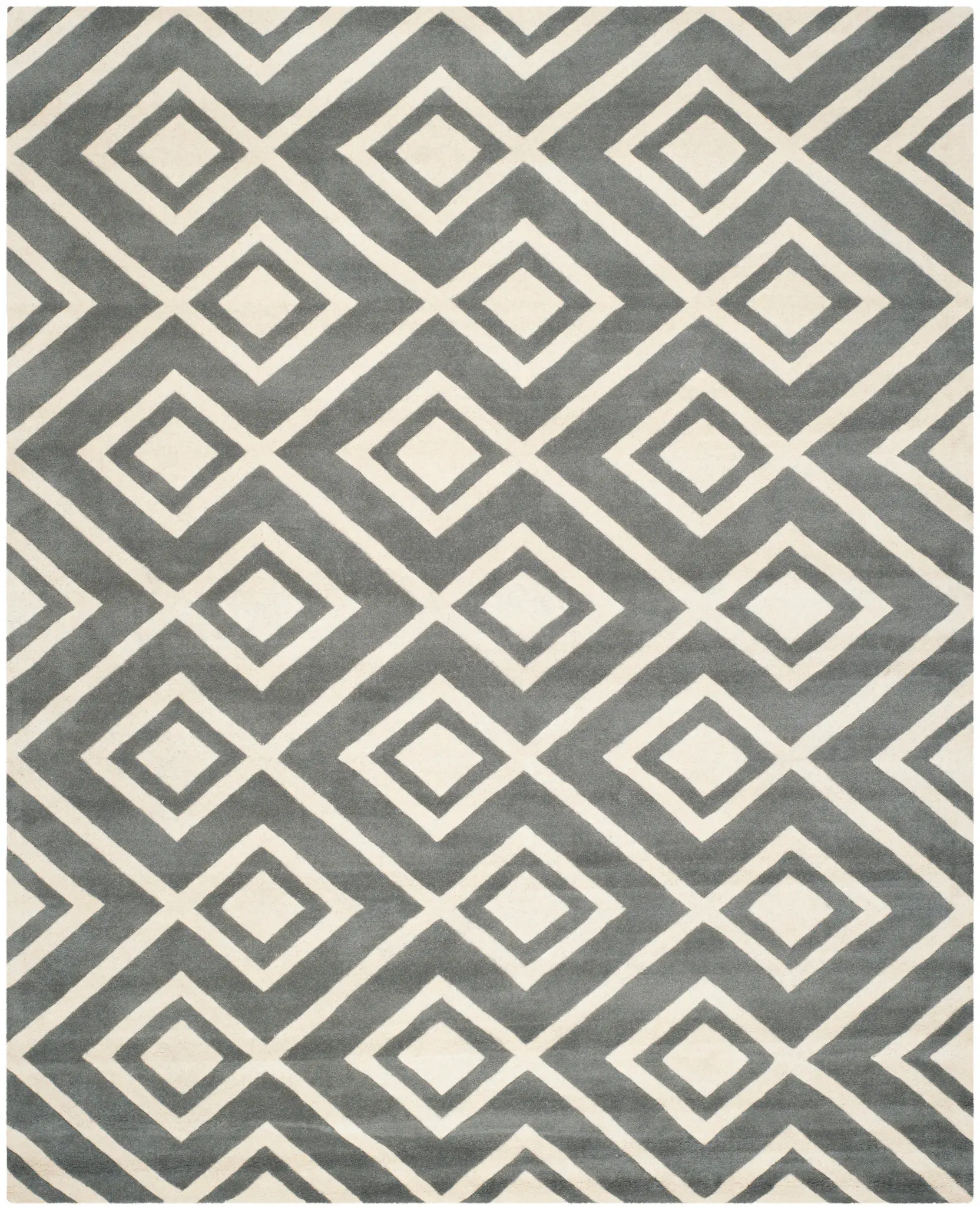 Chatham Concentric Diamond Hand-Tufted Wool Rug