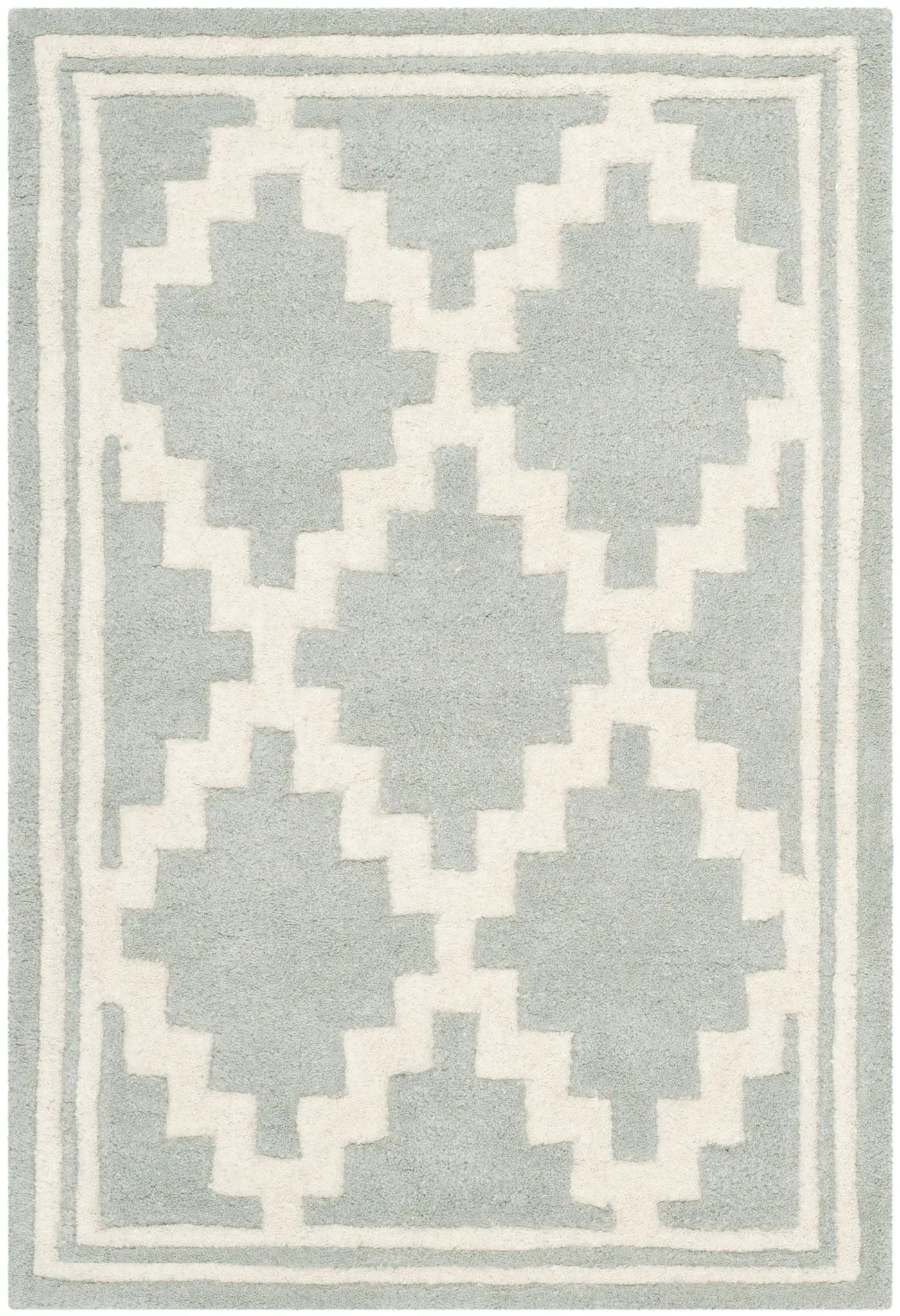 Chatham Stepped Diamond Hand-Tufted Wool Rug