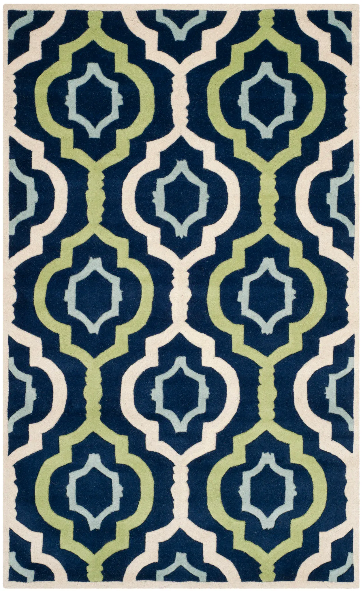 Chatham Large-Scale Lantern Trellis Hand-Tufted Wool Rug