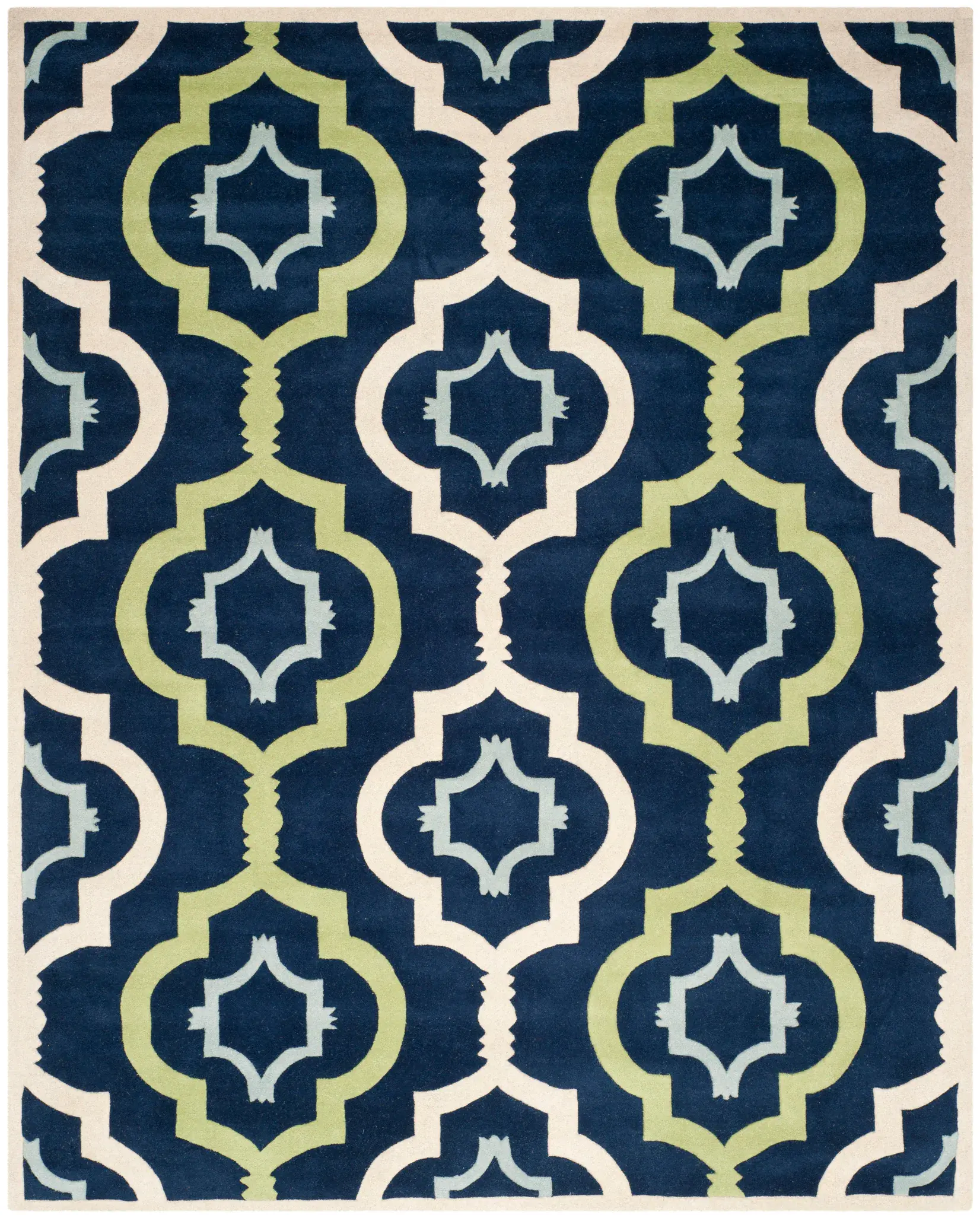 Chatham Large-Scale Lantern Trellis Hand-Tufted Wool Rug