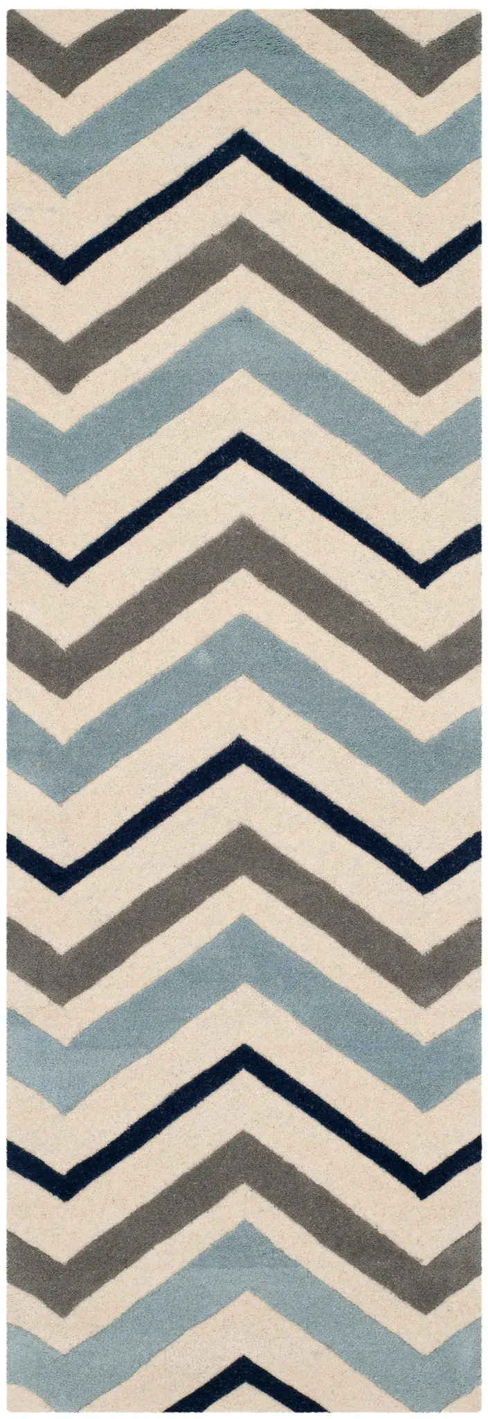 Chatham Wide Chevron Hand-Tufted Wool Rug