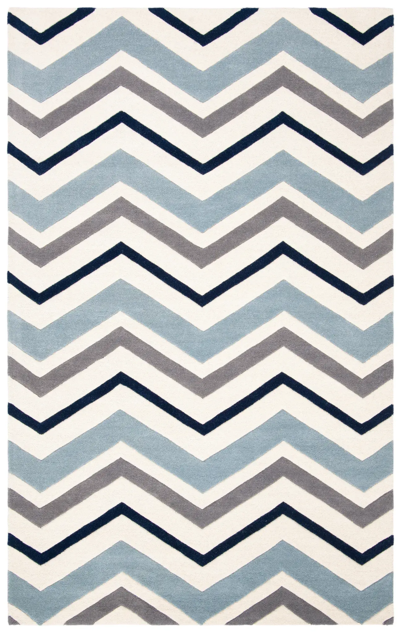 Chatham Wide Chevron Hand-Tufted Wool Rug