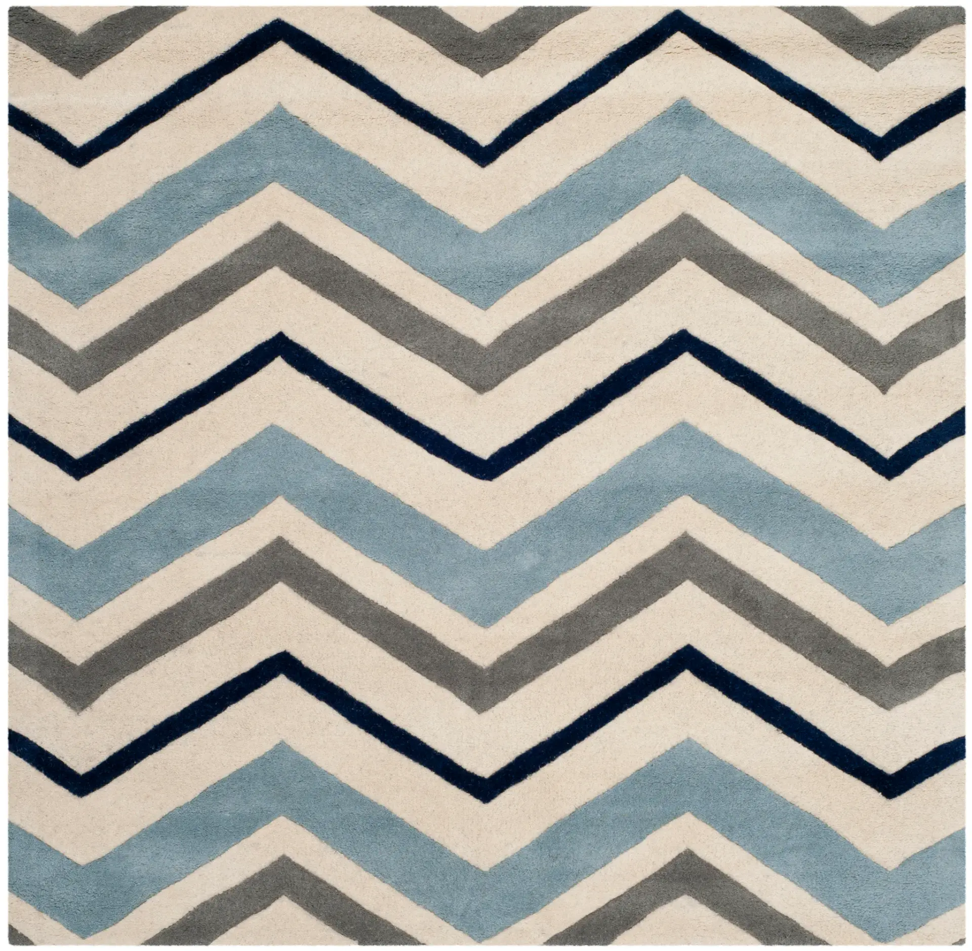Chatham Wide Chevron Hand-Tufted Wool Rug