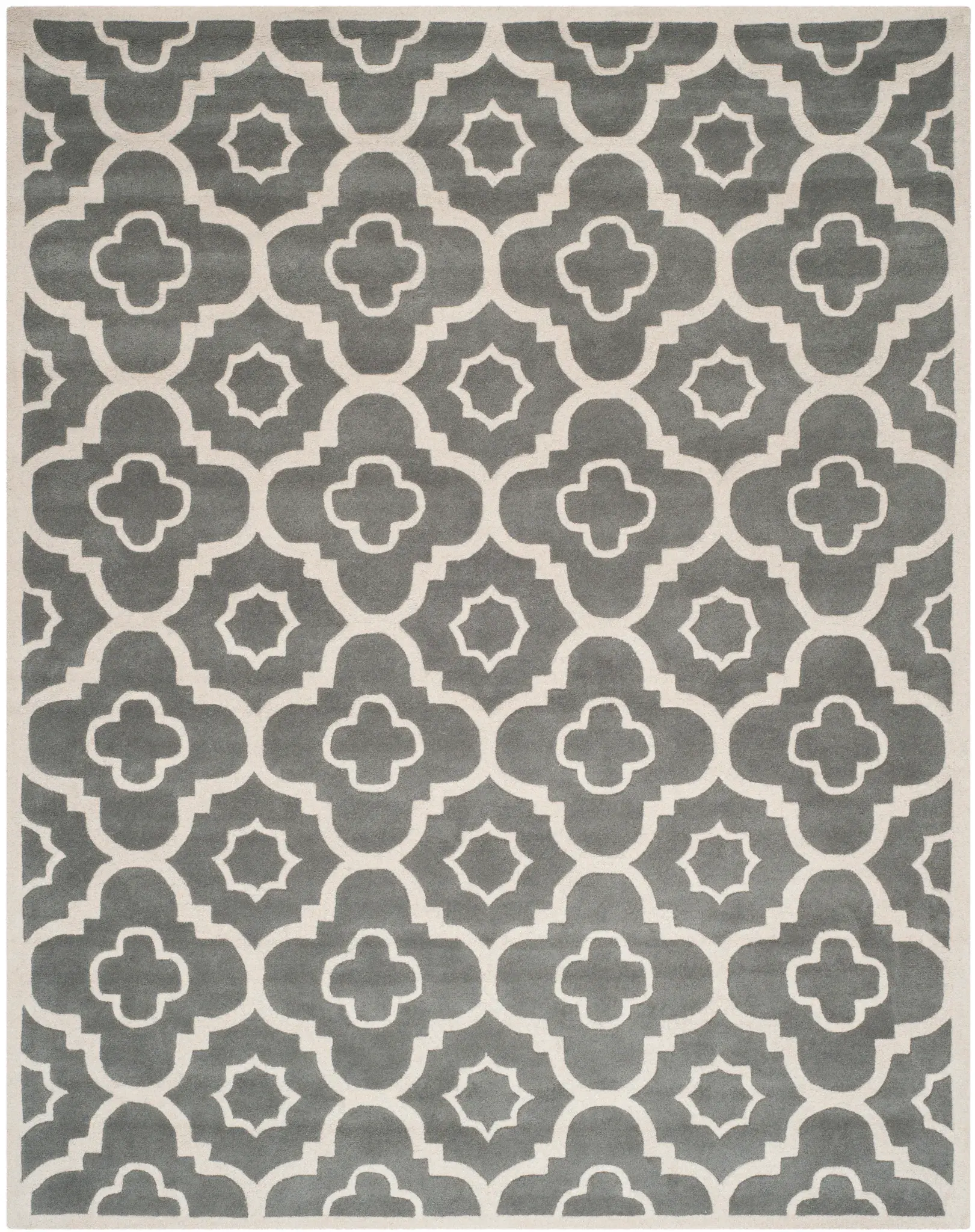 Chatham Quatrefoil Tile Hand-Tufted Wool Rug