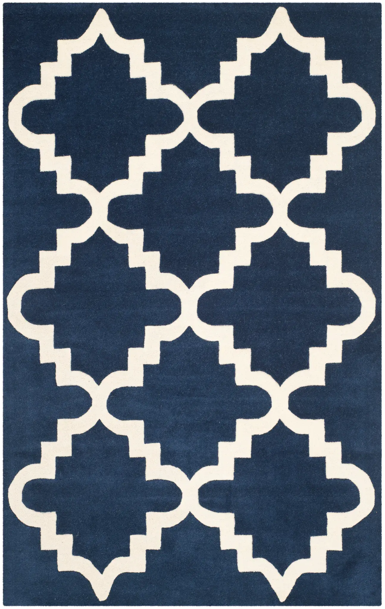 Chatham Large Stepped Trellis Hand-Tufted Wool Rug