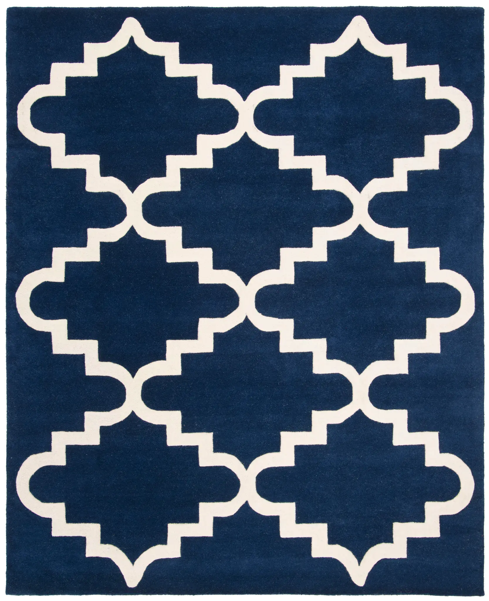 Chatham Large Stepped Trellis Hand-Tufted Wool Rug