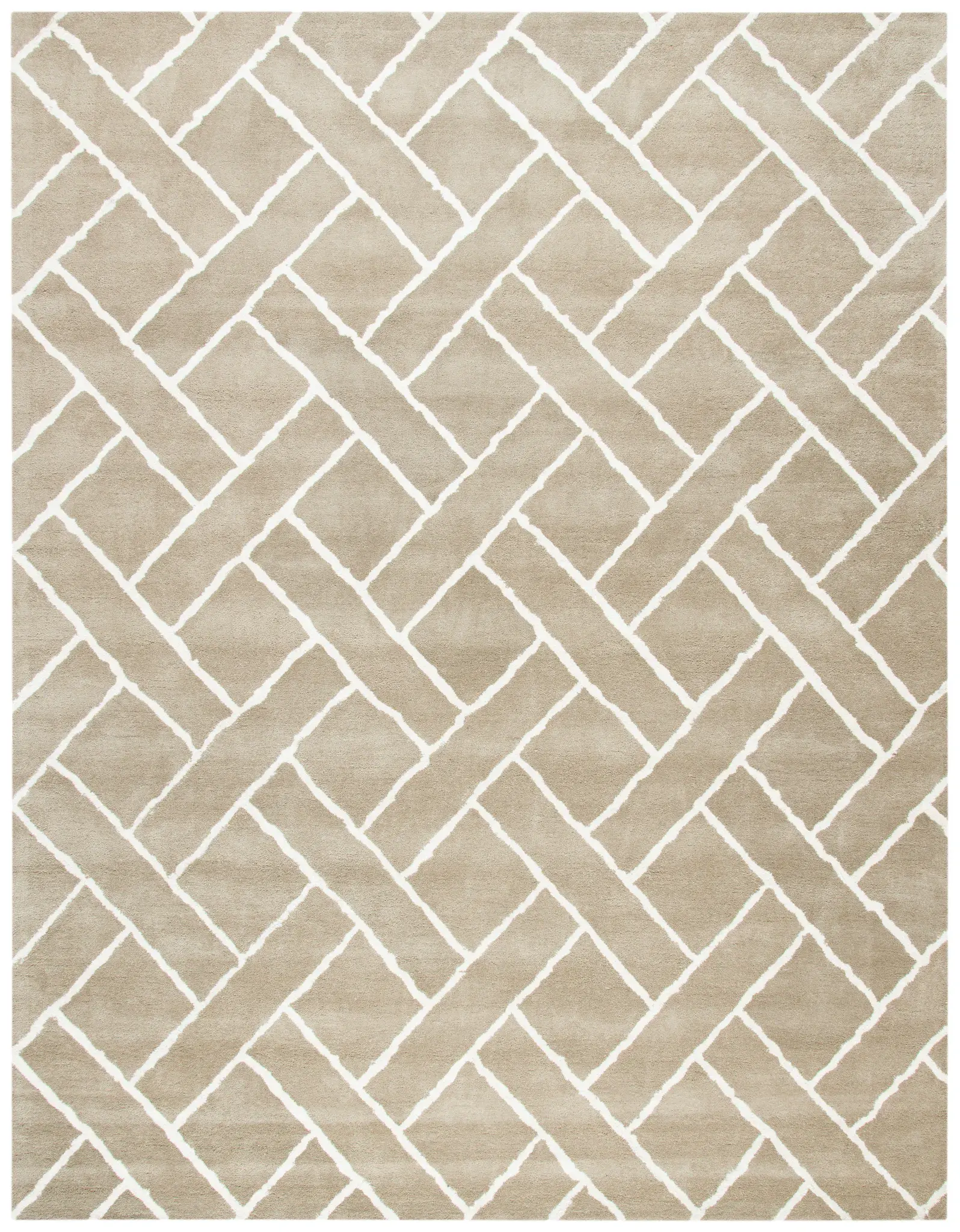 Chatham Lattice Hand-Tufted Wool Rug