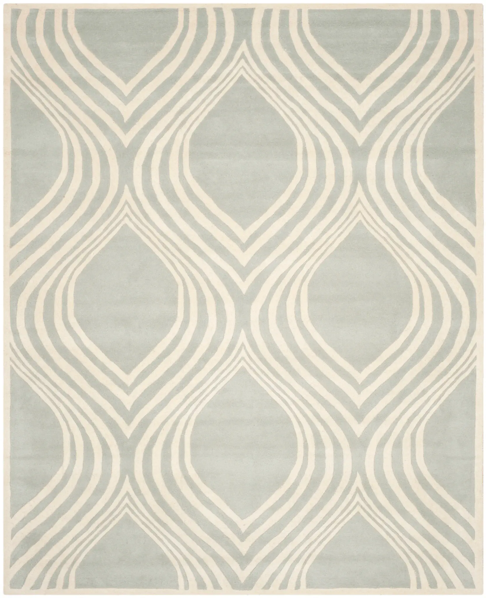Chatham Wavy Trellis Hand-Tufted Wool Rug
