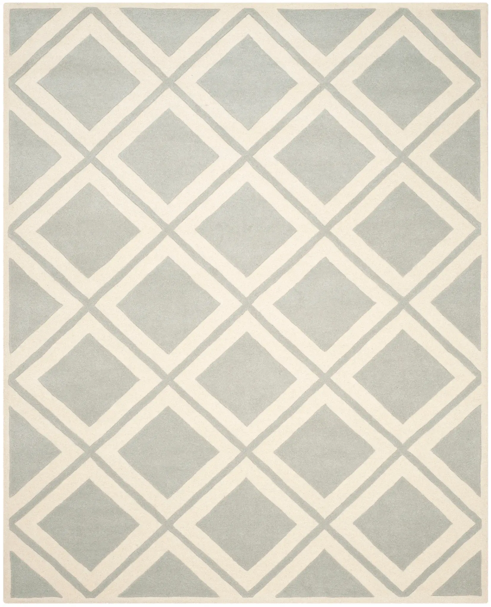 Chatham Nested Diamond Grid Hand-Tufted Wool Rug