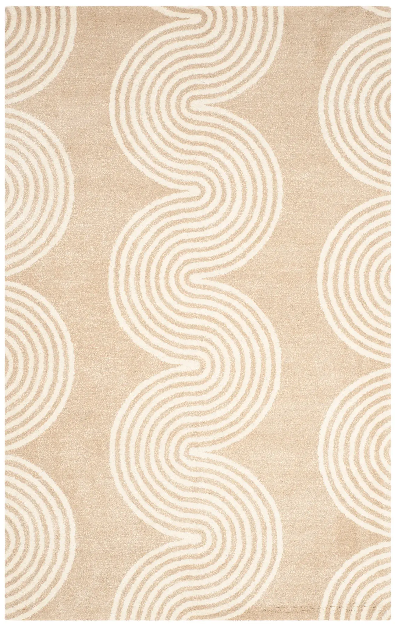 Chatham Wavy Stripe Hand-Tufted Wool Rug