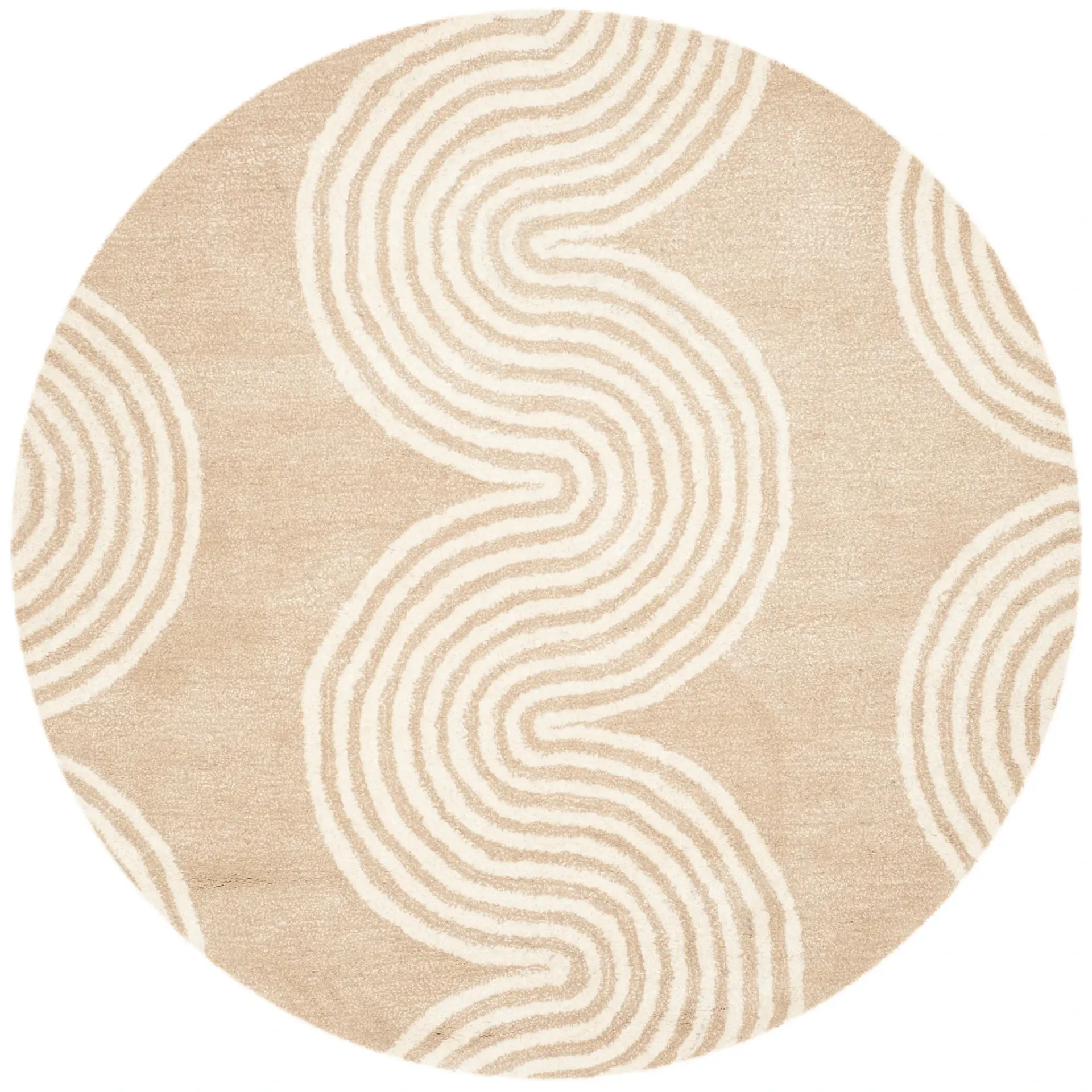 Chatham Wavy Stripe Hand-Tufted Wool Rug