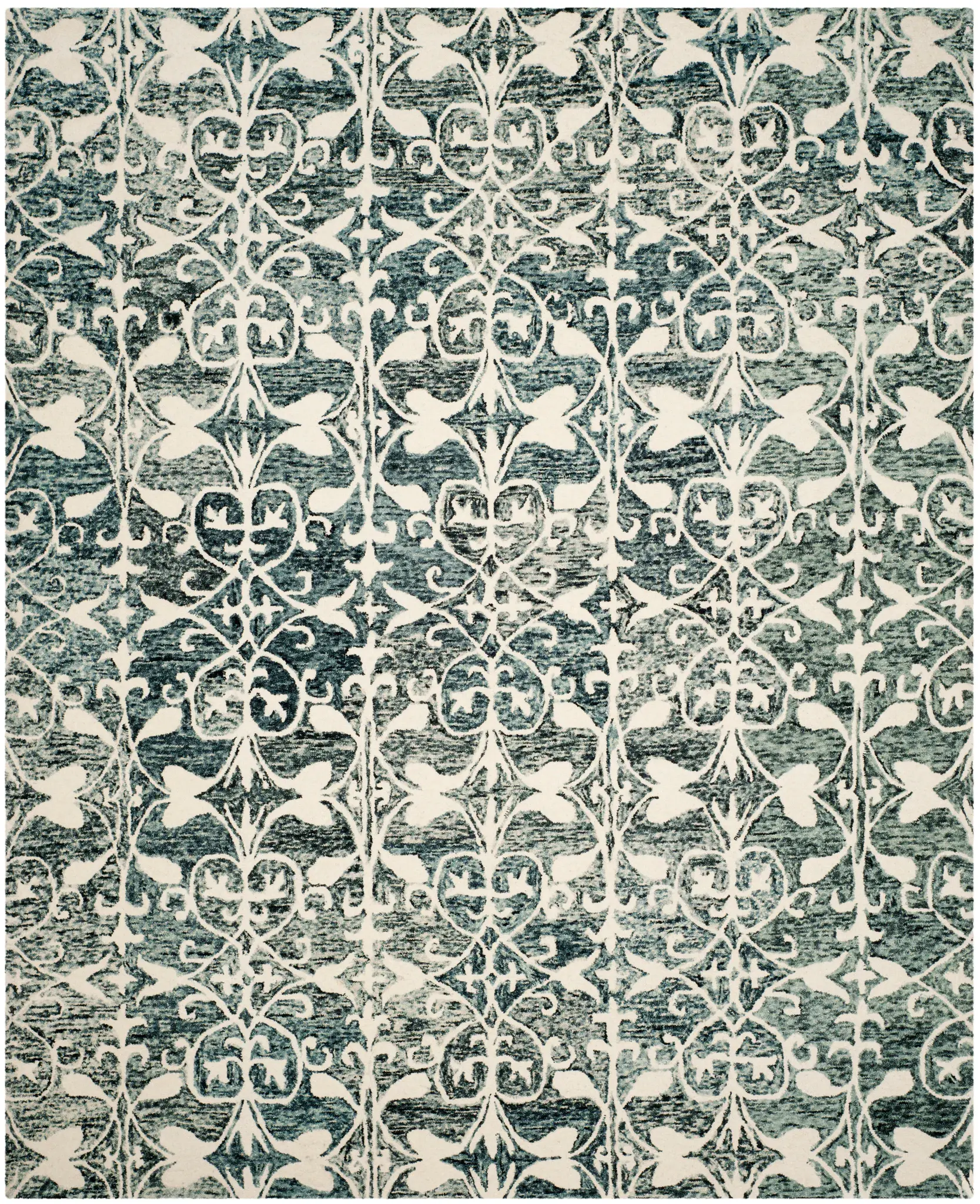 Chatham Scrolling Foliage Hand-Tufted Wool Rug