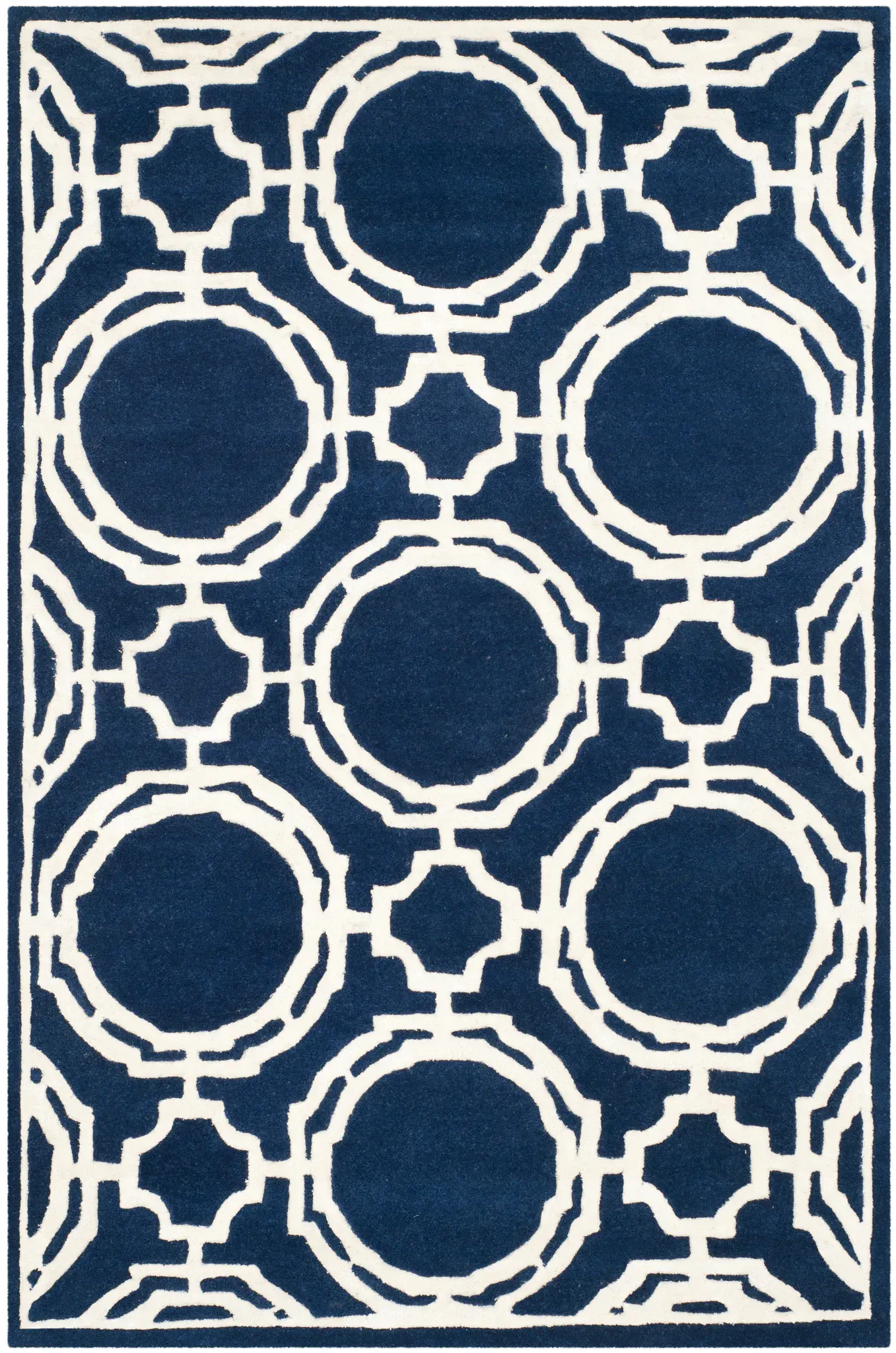 Chatham Geometric Lattice Hand-Tufted Wool Rug