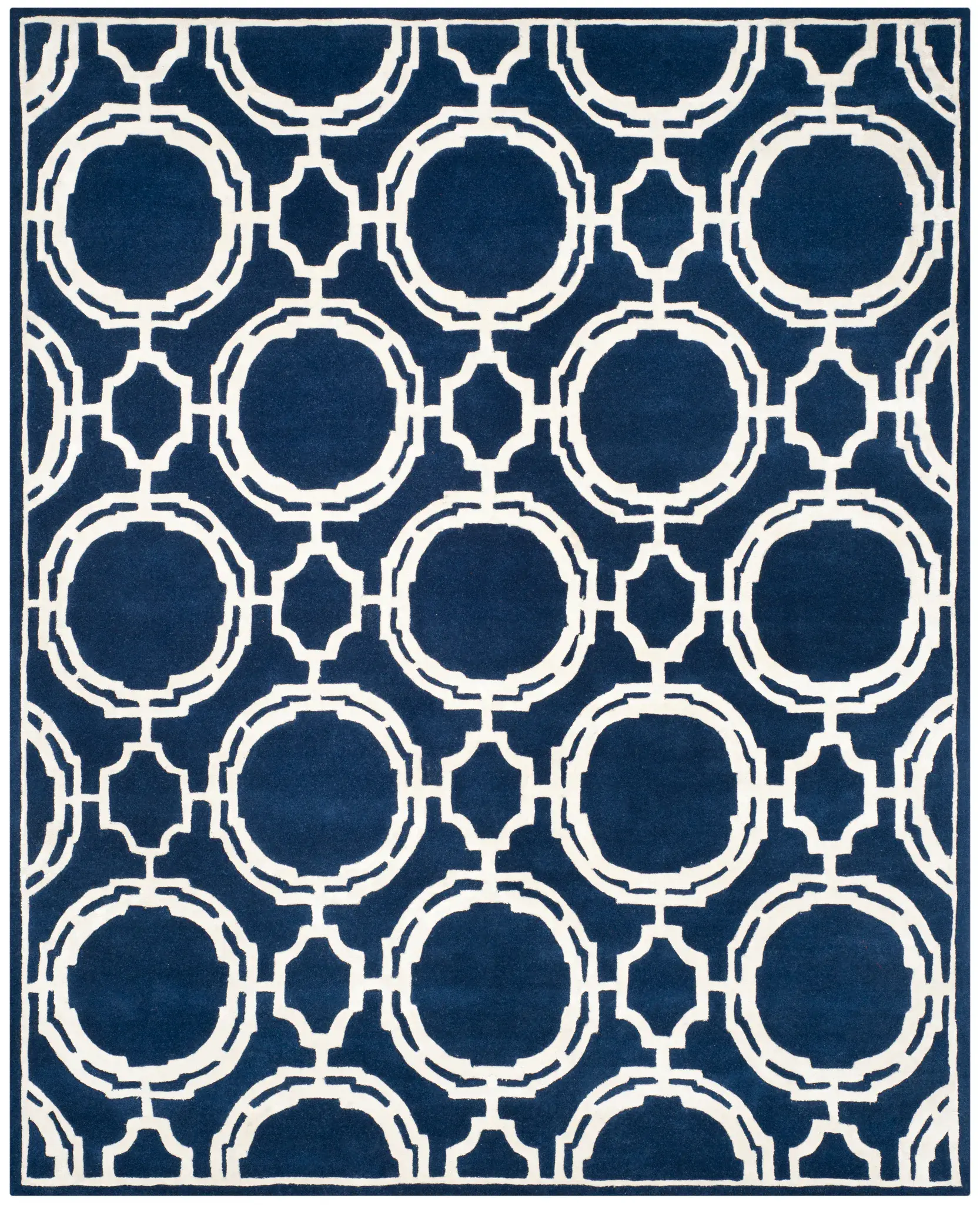 Chatham Geometric Lattice Hand-Tufted Wool Rug