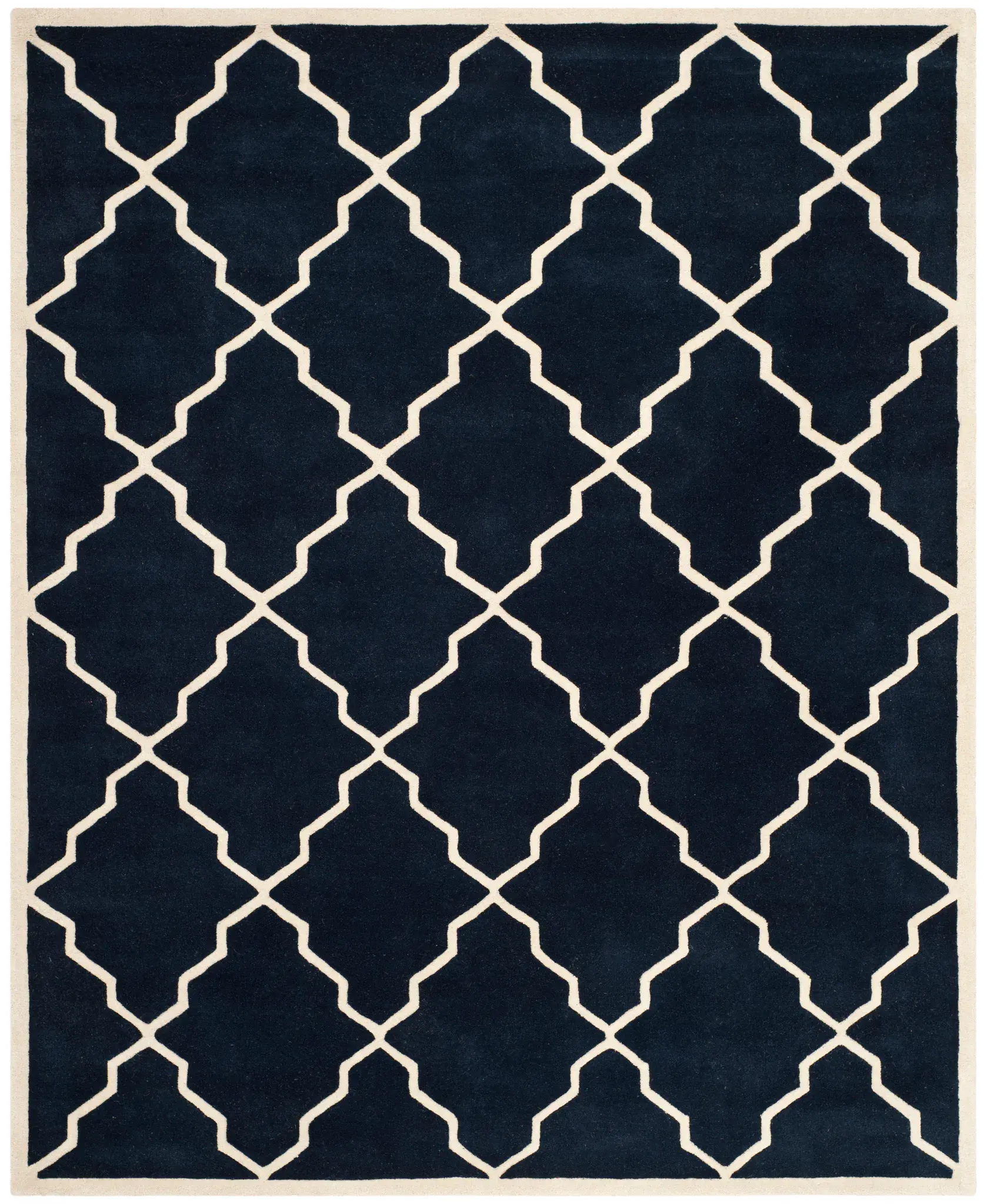 Chatham Stepped Diamond Trellis Hand-Tufted Wool Rug