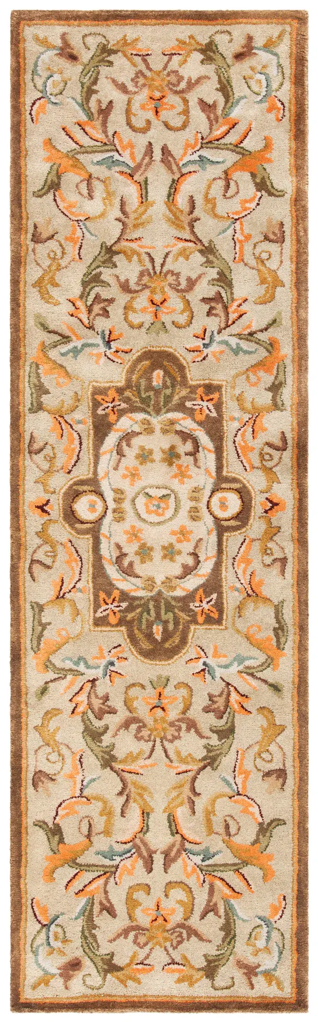 Classic Floral Medallion Hand-Tufted Wool Rug
